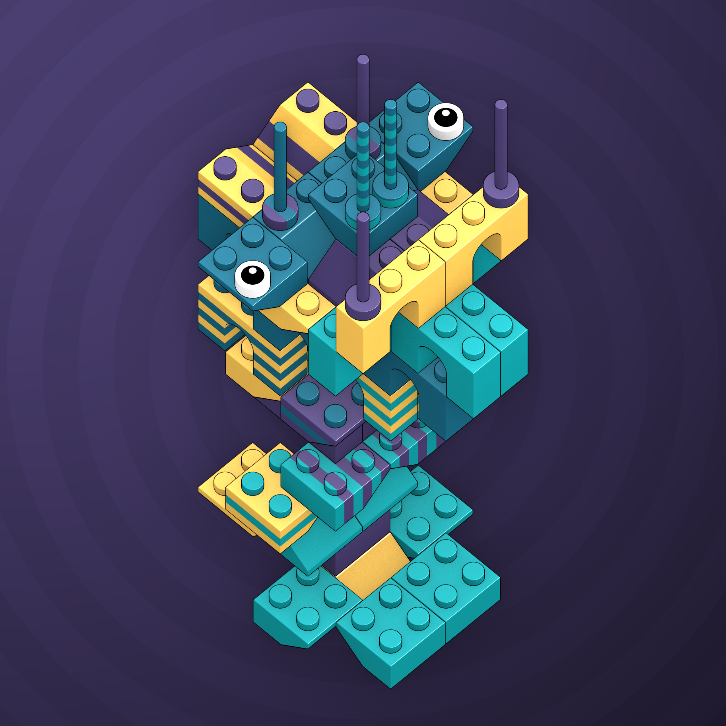 Art Blocks - Art Blocks v2 - Click #981 - NFT # 263000981