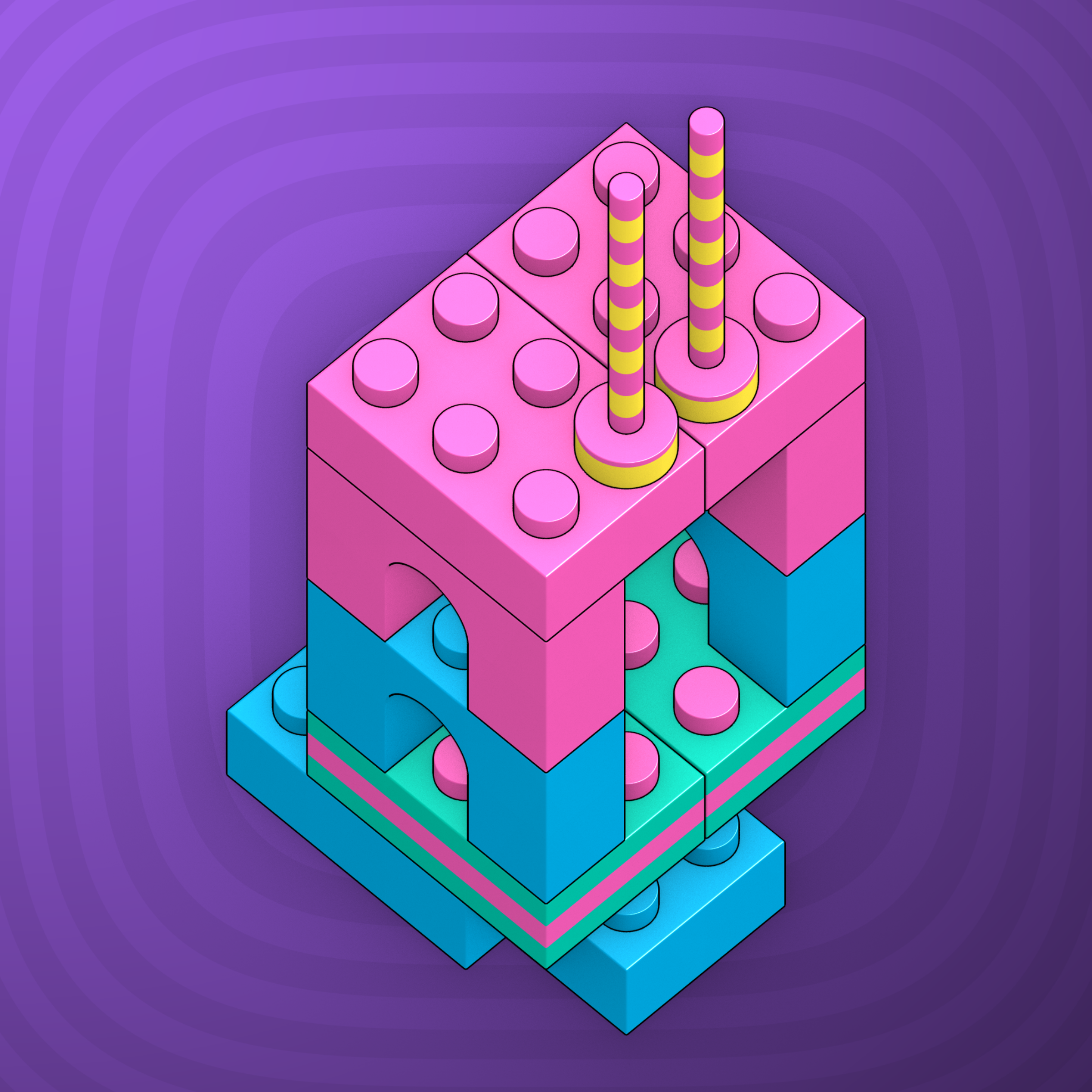 Art Blocks - Art Blocks v2 - Click #1014 - NFT # 263001014