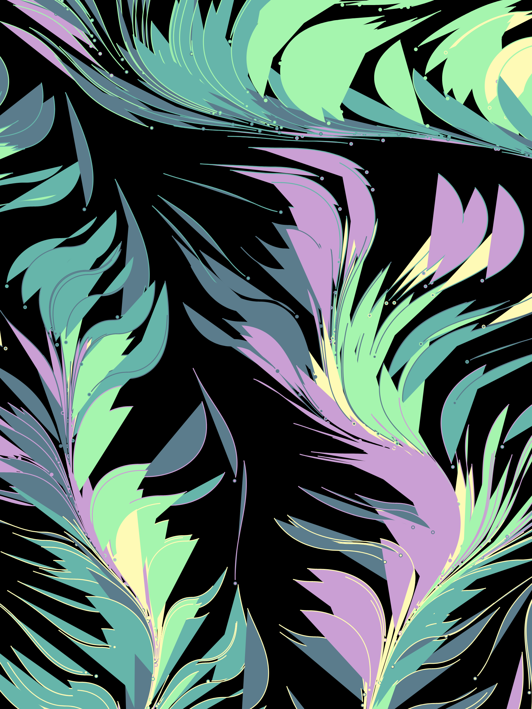 Art Blocks - Art Blocks v2 - Foliage #87 - NFT # 270000087