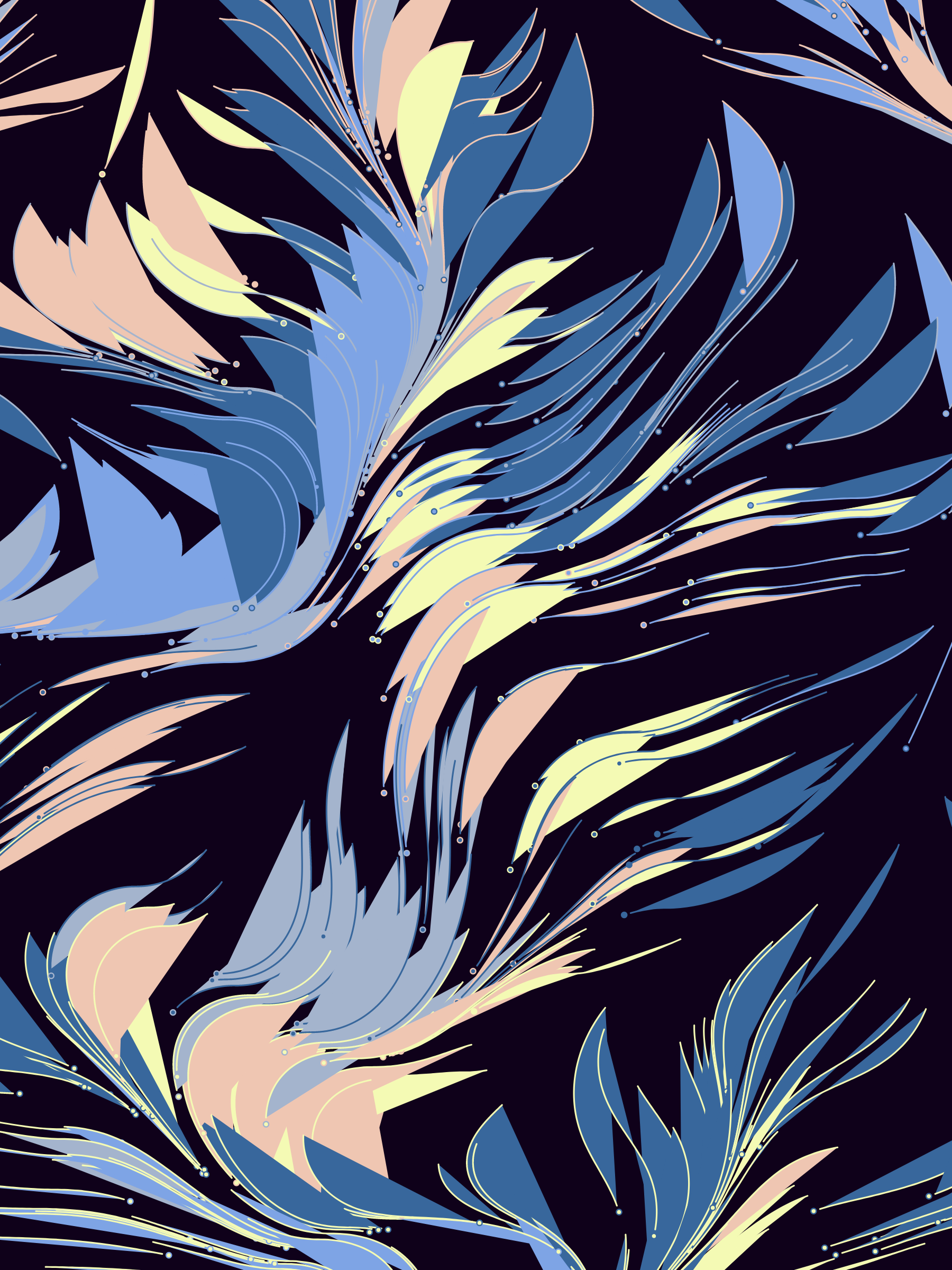 Art Blocks - Art Blocks v2 - Foliage #93 - NFT # 270000093