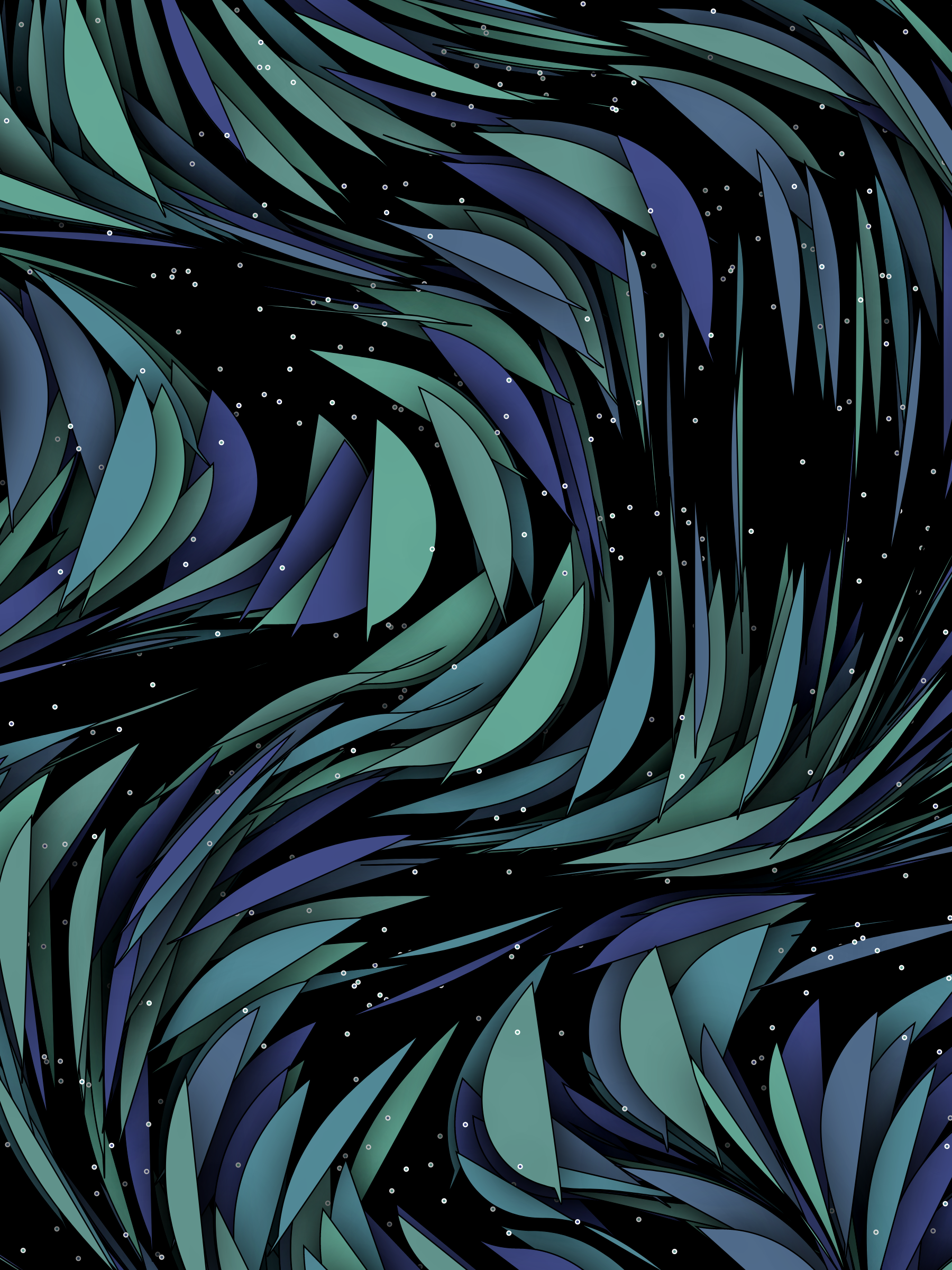 Art Blocks - Art Blocks v2 - Foliage #95 - NFT # 270000095