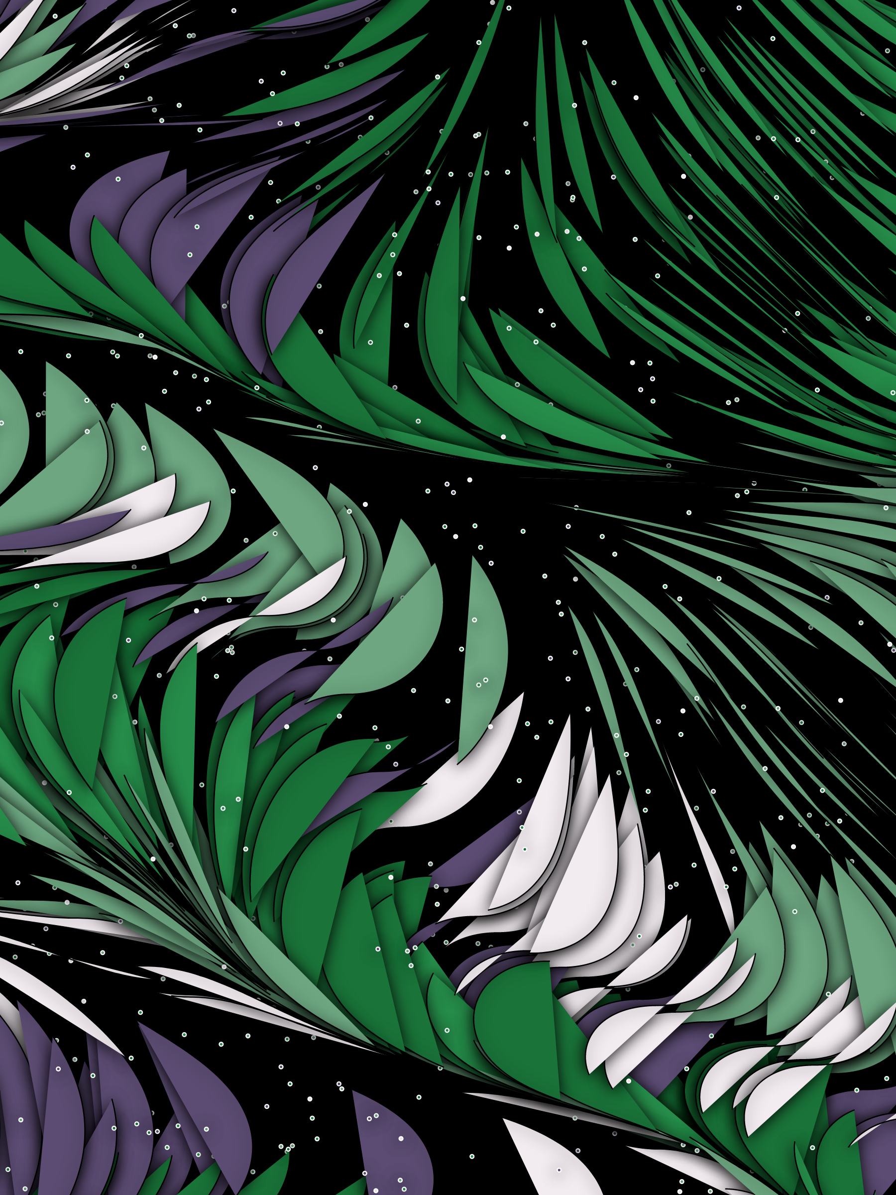 Art Blocks - Art Blocks v2 - Foliage #164 - NFT # 270000164