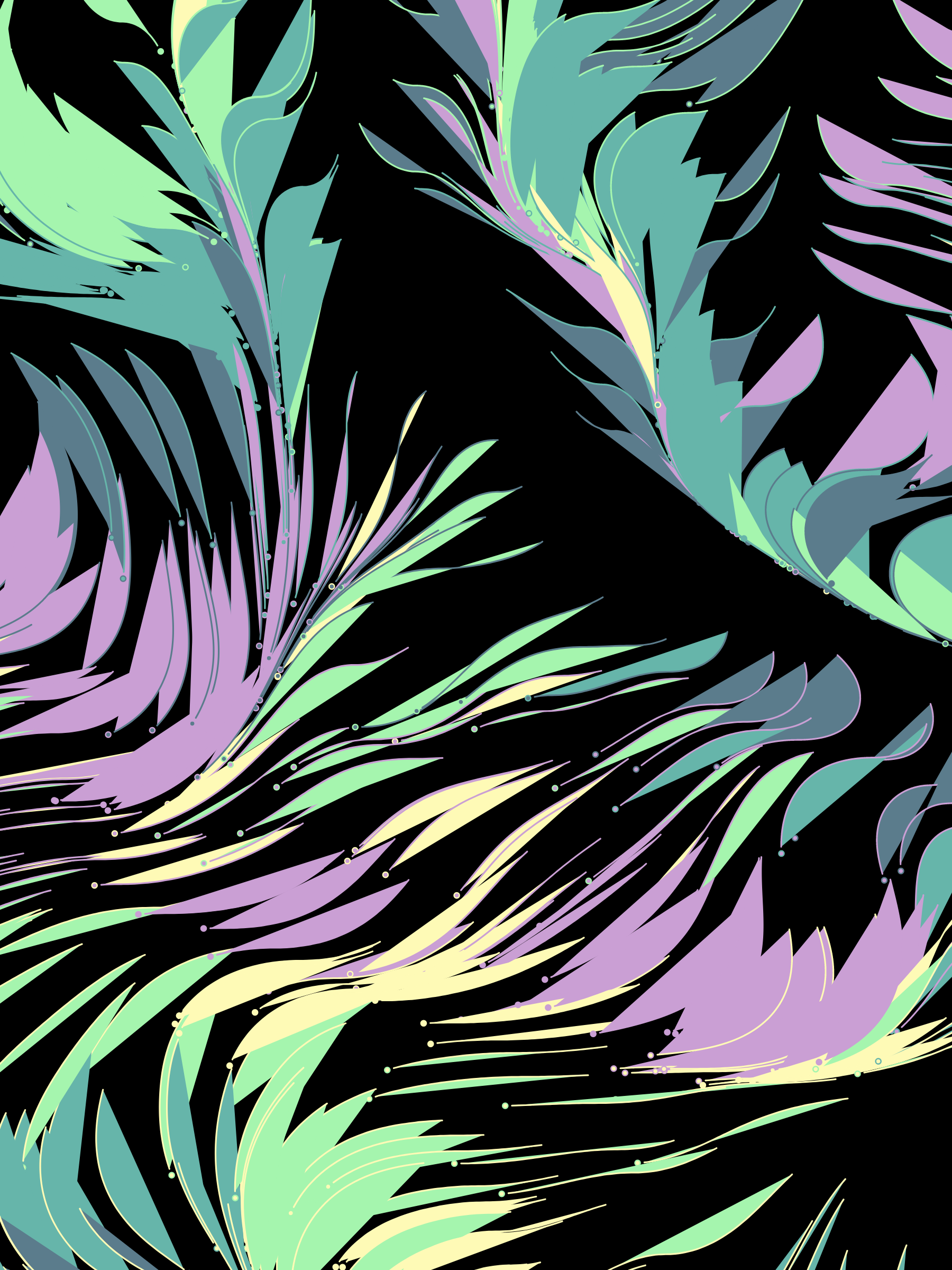 Art Blocks - Art Blocks v2 - Foliage #186 - NFT # 270000186