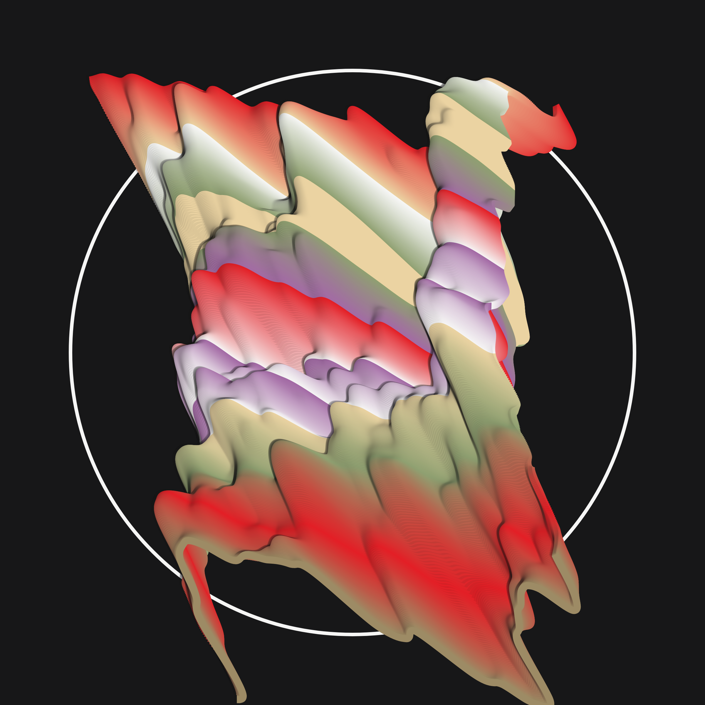 Art Blocks - Art Blocks v2 - Apparitions #1104 - NFT # 28001104