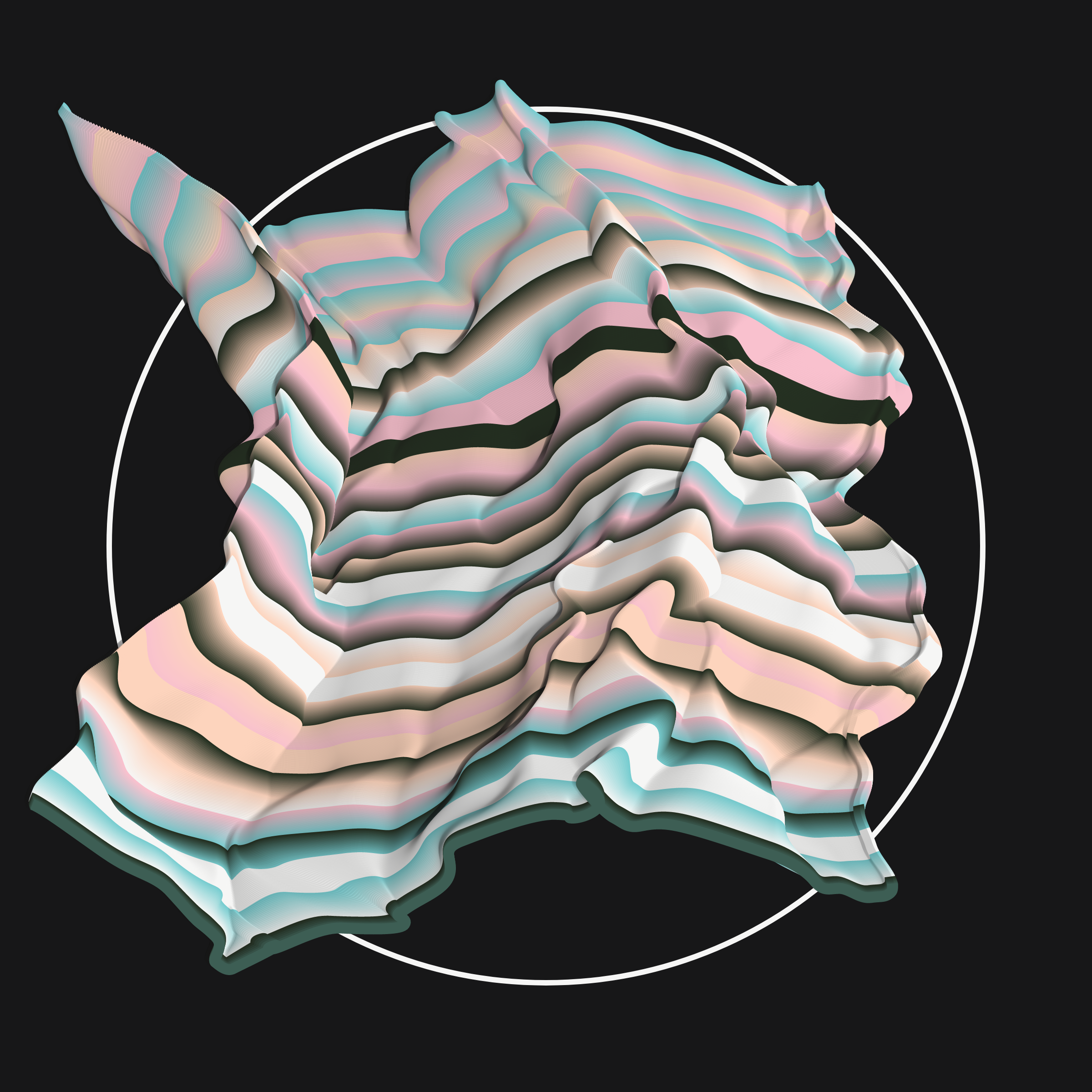 Art Blocks - Art Blocks v2 - Apparitions #1330 - NFT # 28001330