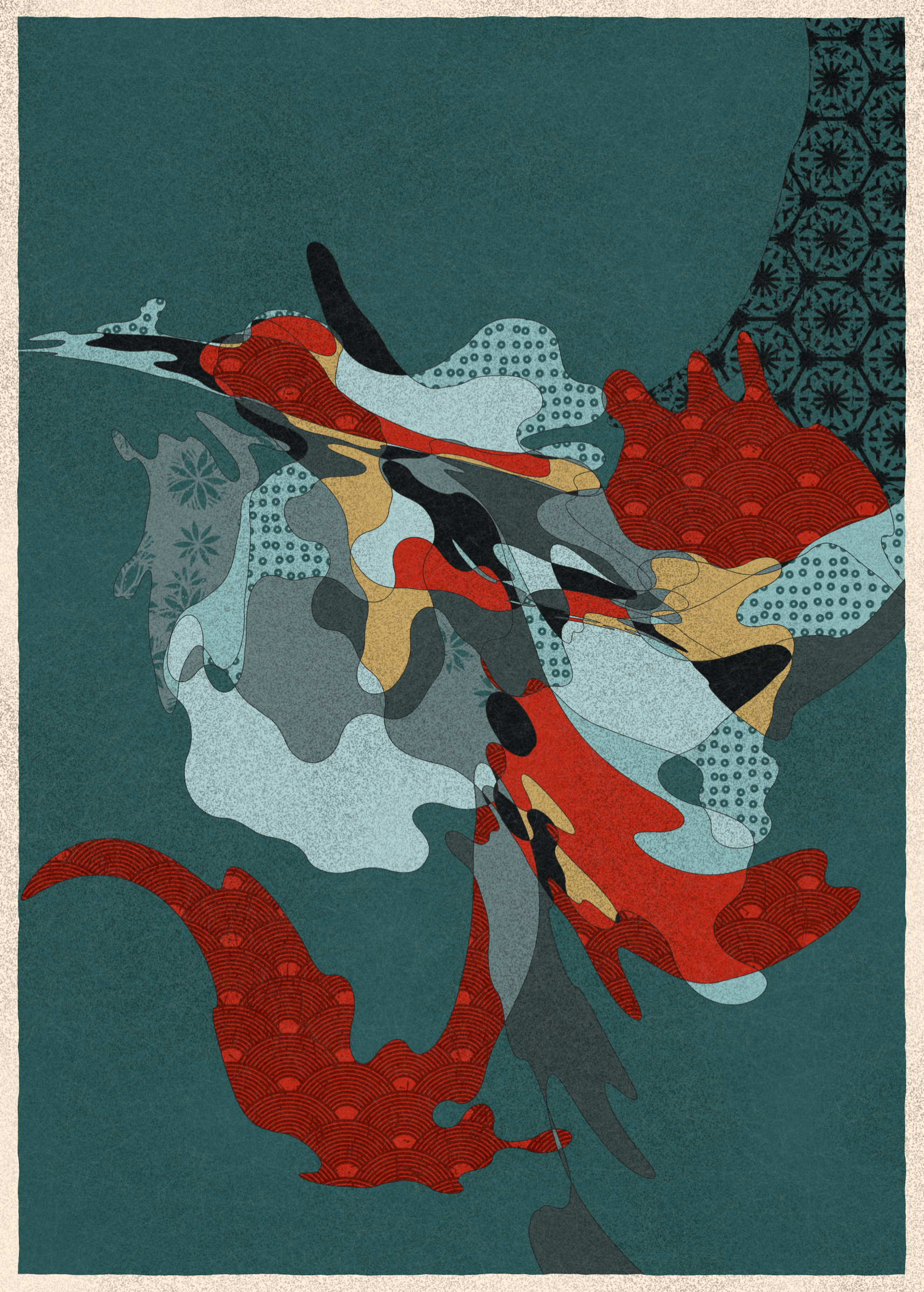 Art Blocks - Art Blocks v2 - Memories of Qilin #43 - NFT # 282000043