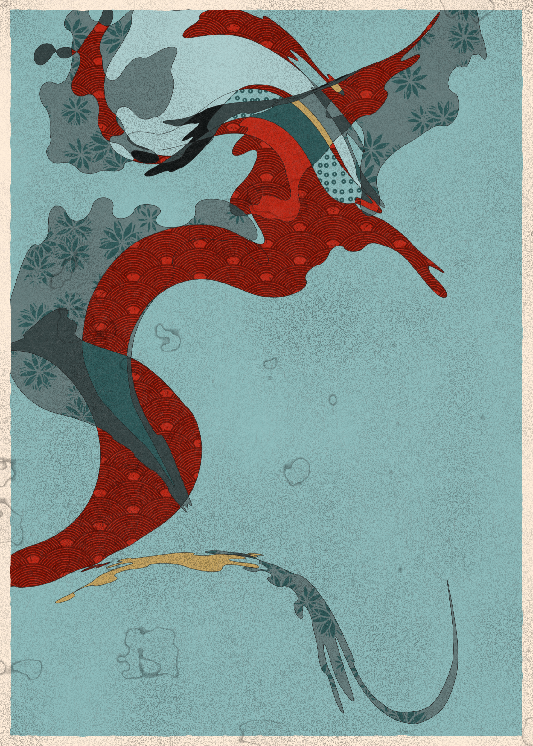 Art Blocks - Art Blocks v2 - Memories of Qilin #242 - NFT # 282000242