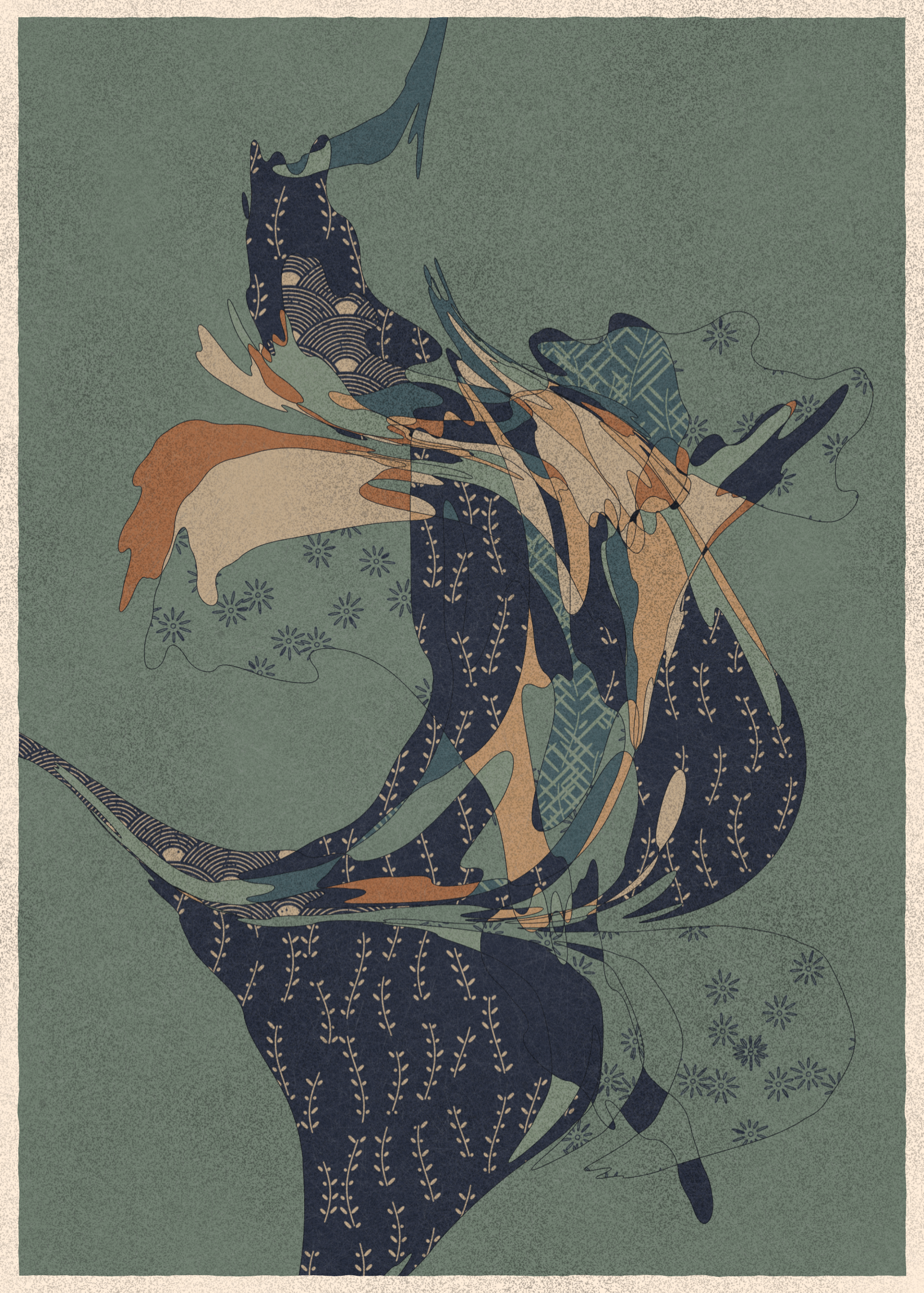 Art Blocks - Art Blocks v2 - Memories of Qilin #348 - NFT # 282000348