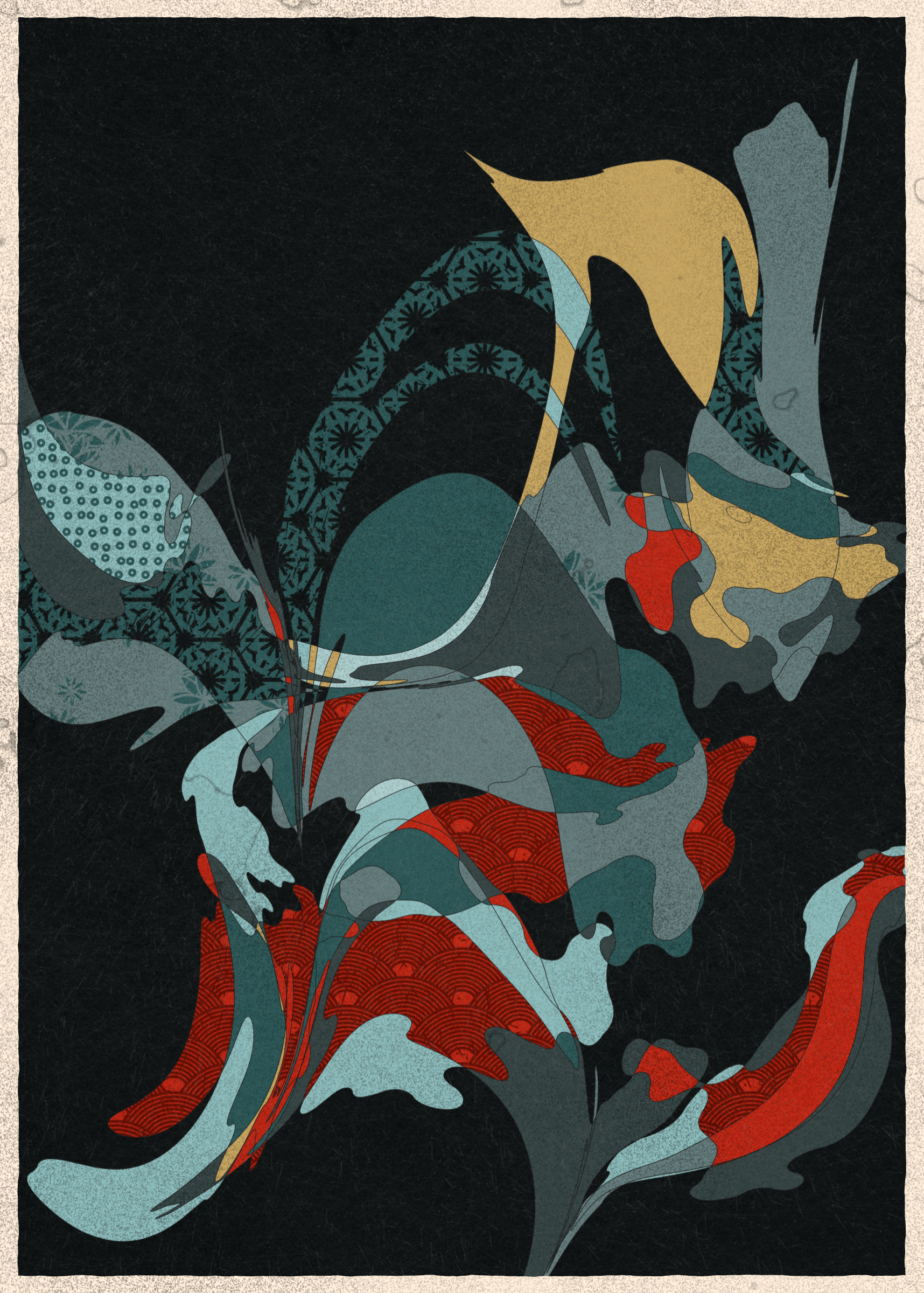 Art Blocks - Art Blocks v2 - Memories of Qilin #483 - NFT # 282000483