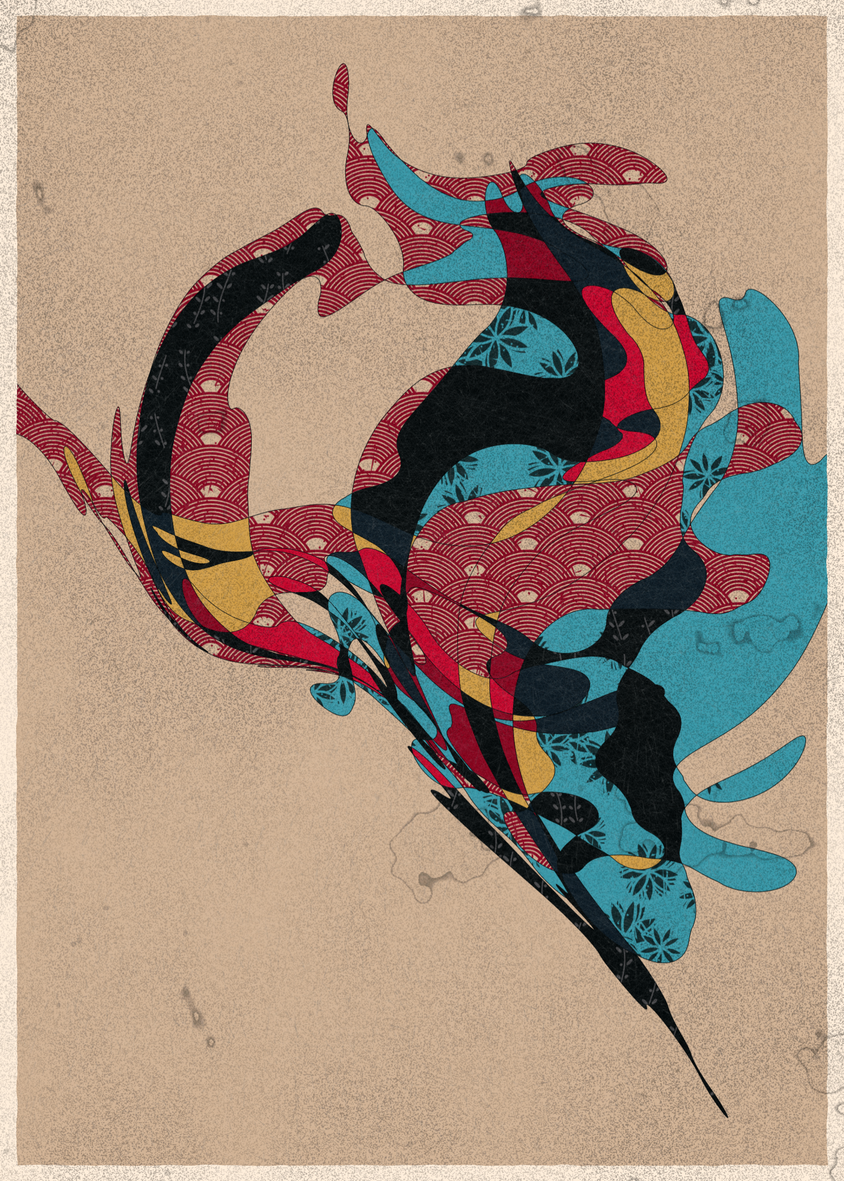 Art Blocks - Art Blocks v2 - Memories of Qilin #598 - NFT # 282000598