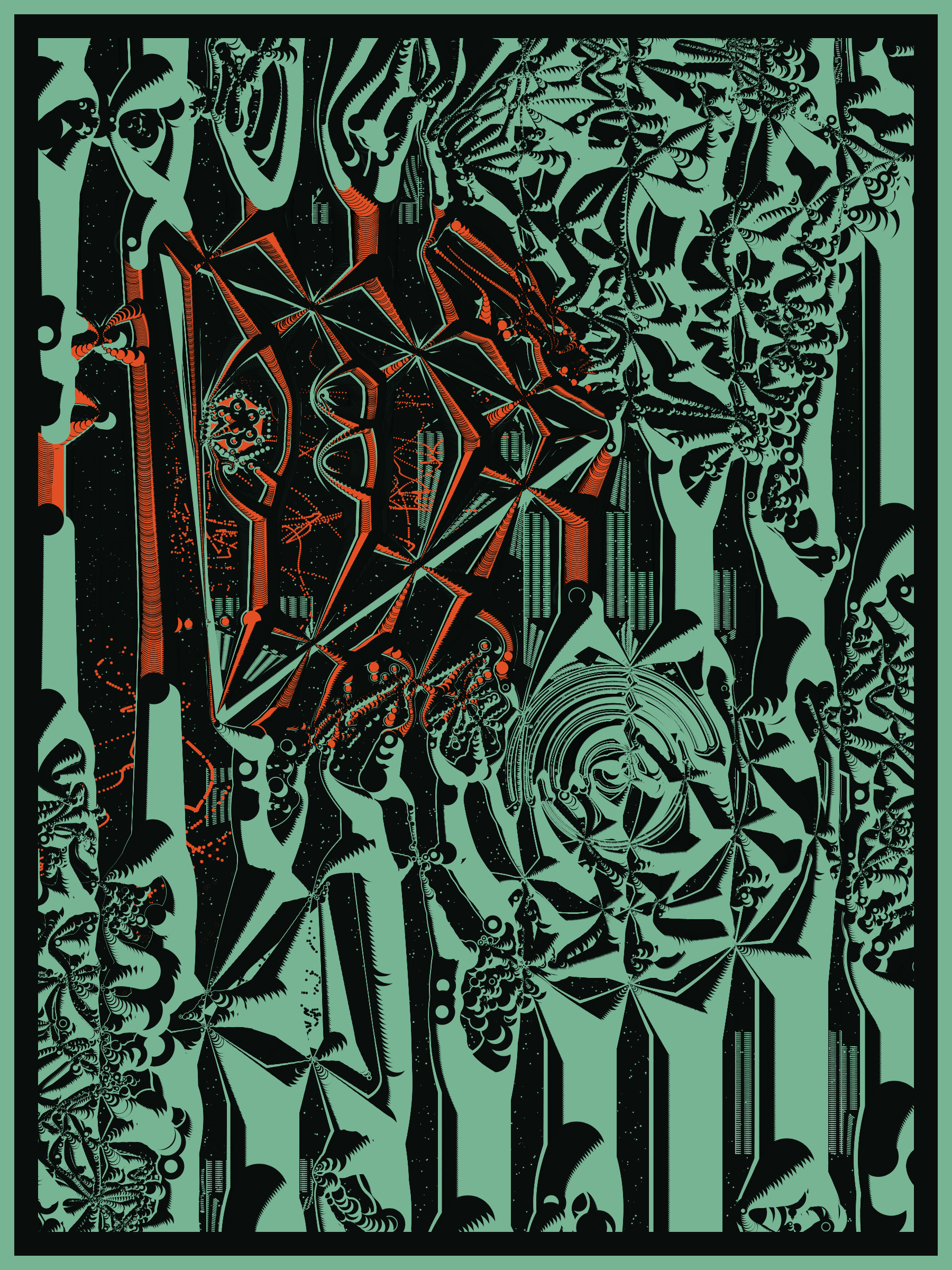 Art Blocks - Art Blocks v2 - Alien DNA #16 - NFT # 294000016