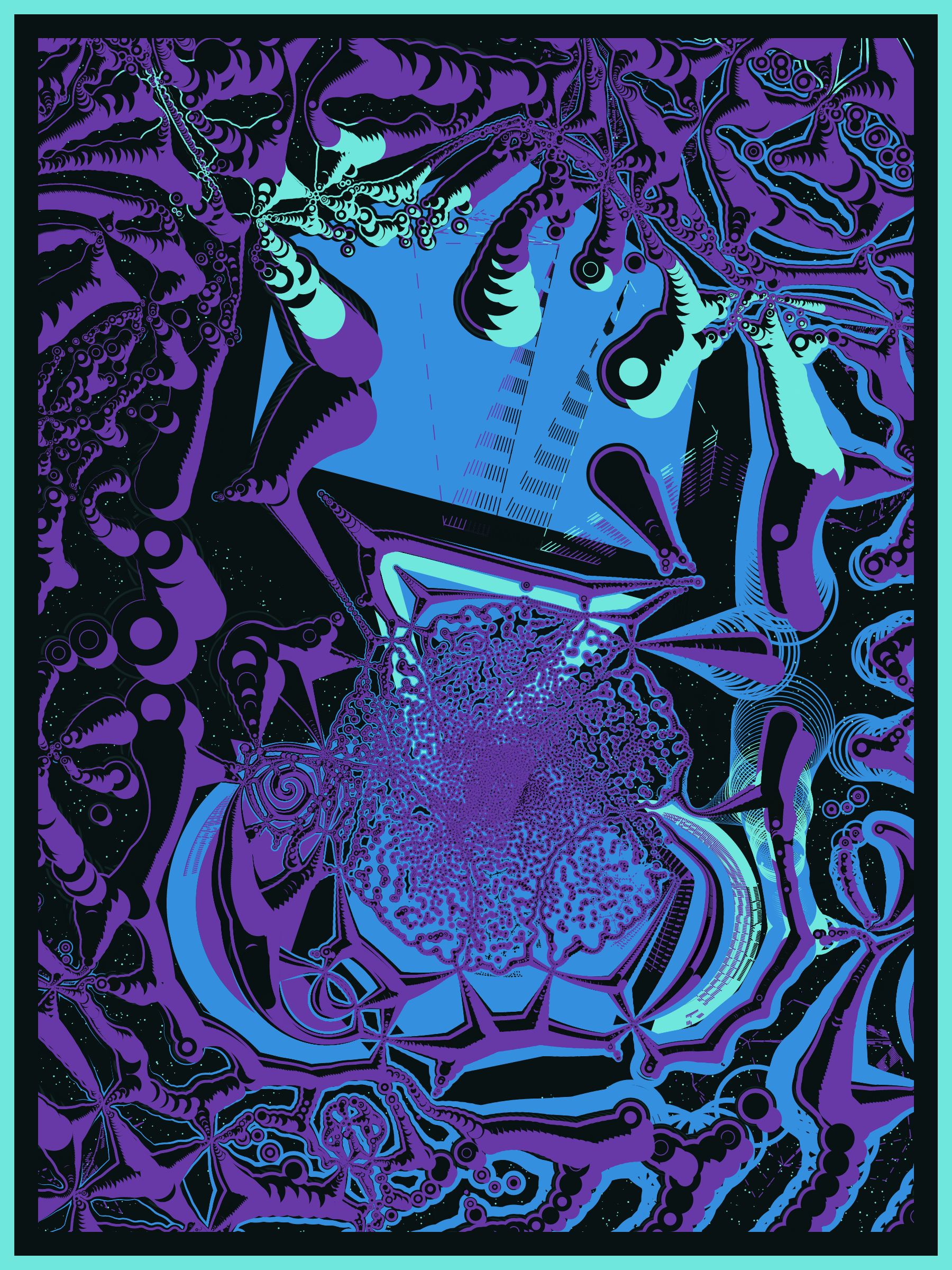 Art Blocks - Art Blocks v2 - Alien DNA #18 - NFT # 294000018