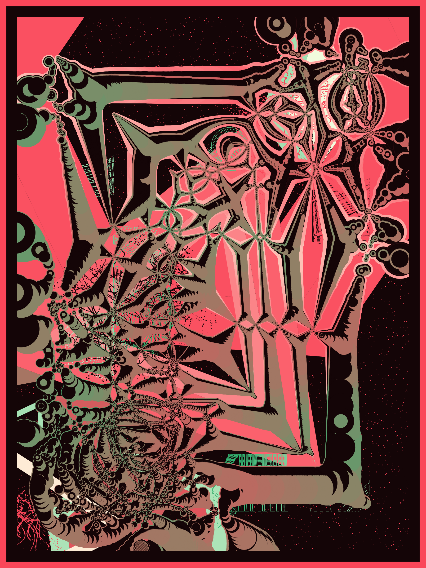 Art Blocks - Art Blocks v2 - Alien DNA #24 - NFT # 294000024