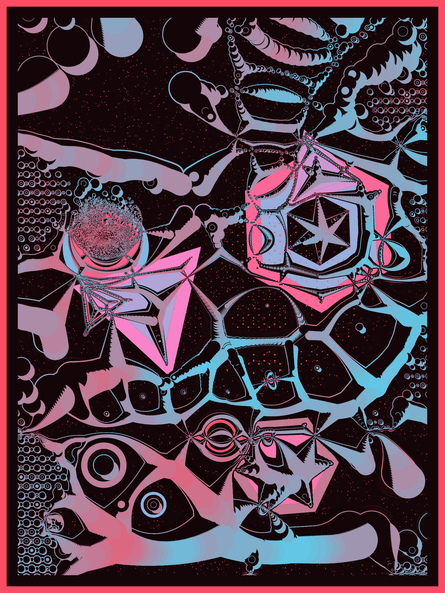 Art Blocks - Art Blocks v2 - Alien DNA #32 - NFT # 294000032