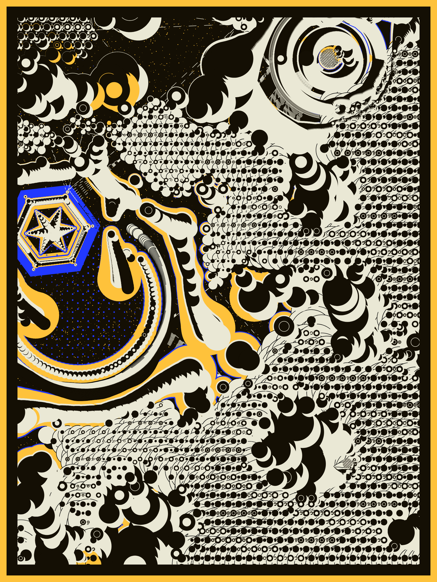 Art Blocks - Art Blocks v2 - Alien DNA #74 - NFT # 294000074