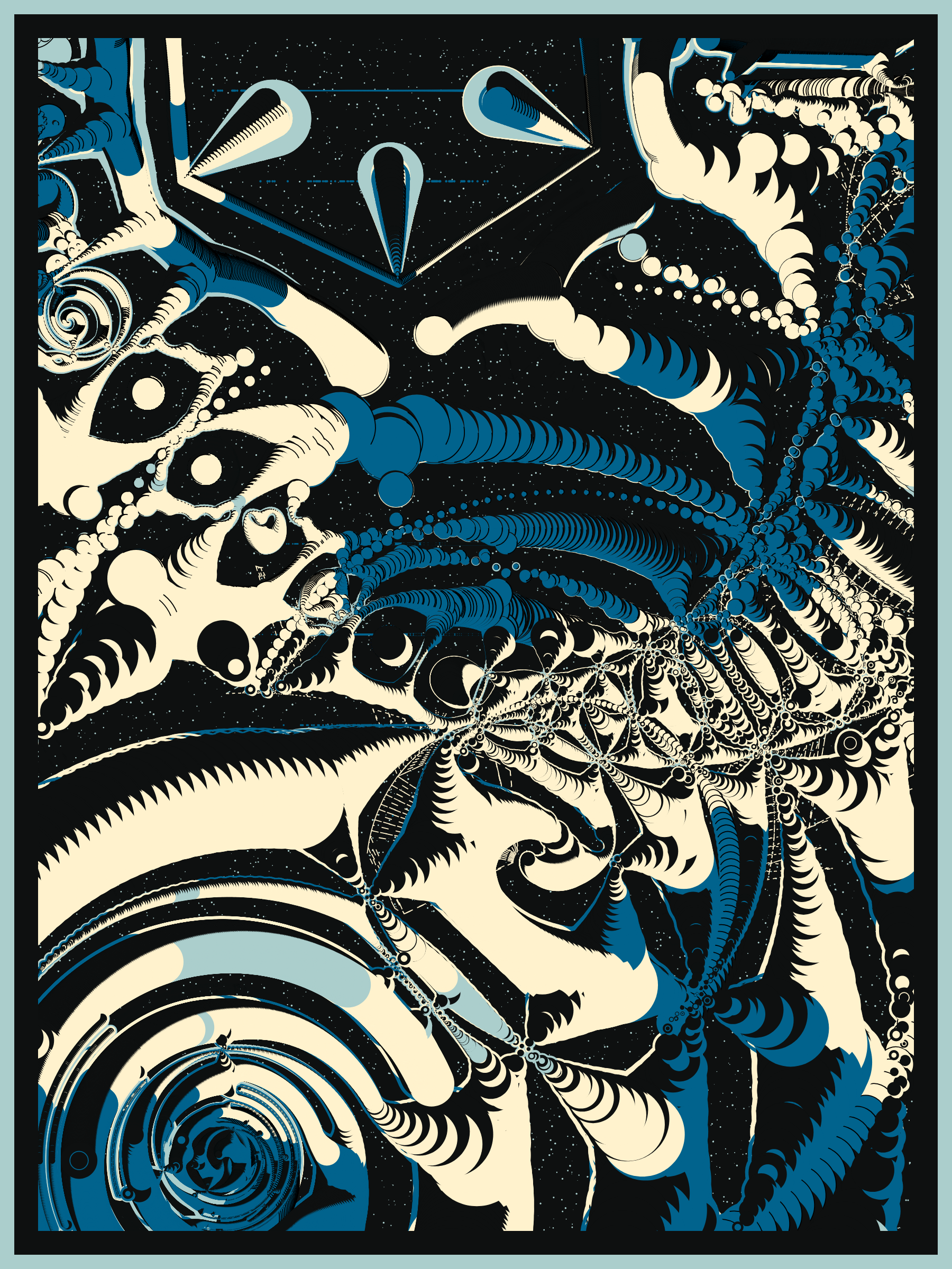 Art Blocks - Art Blocks v2 - Alien DNA #76 - NFT # 294000076