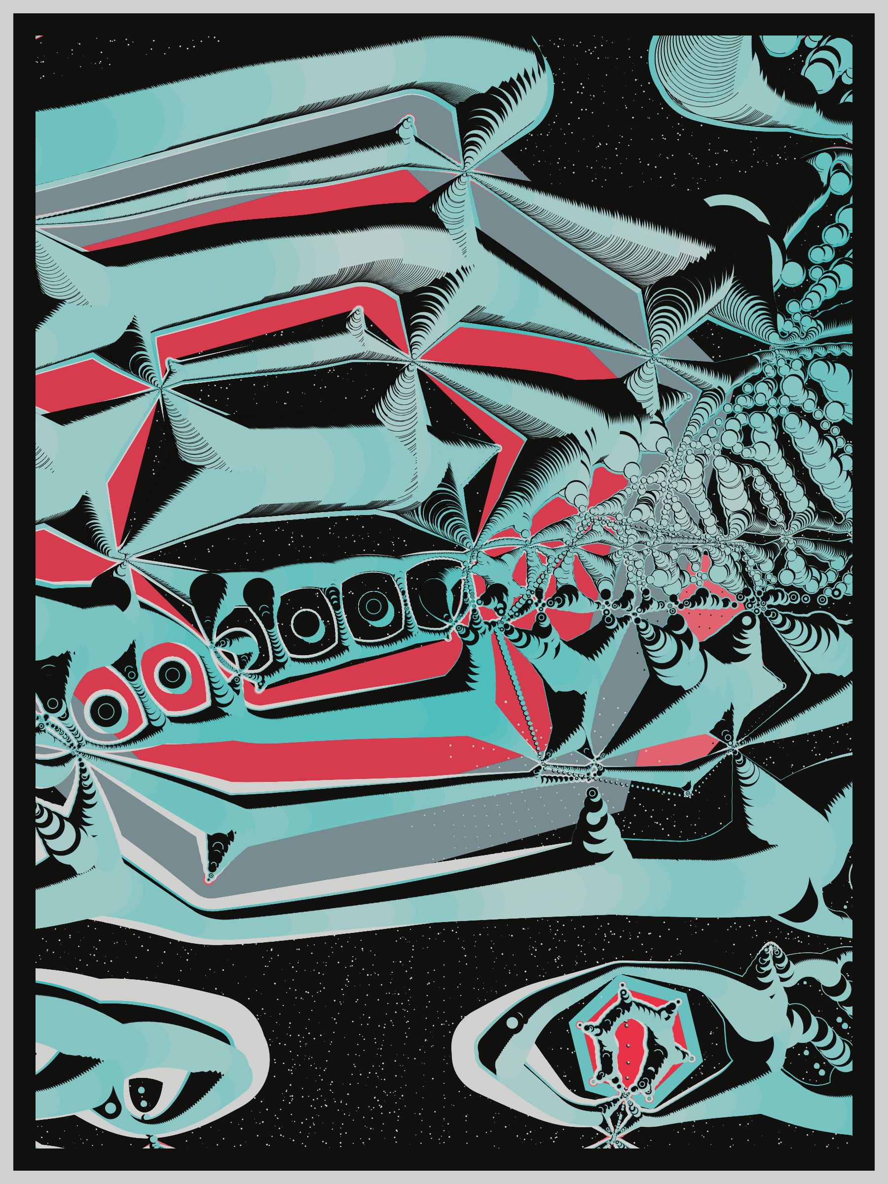 Art Blocks - Art Blocks v2 - Alien DNA #79 - NFT # 294000079