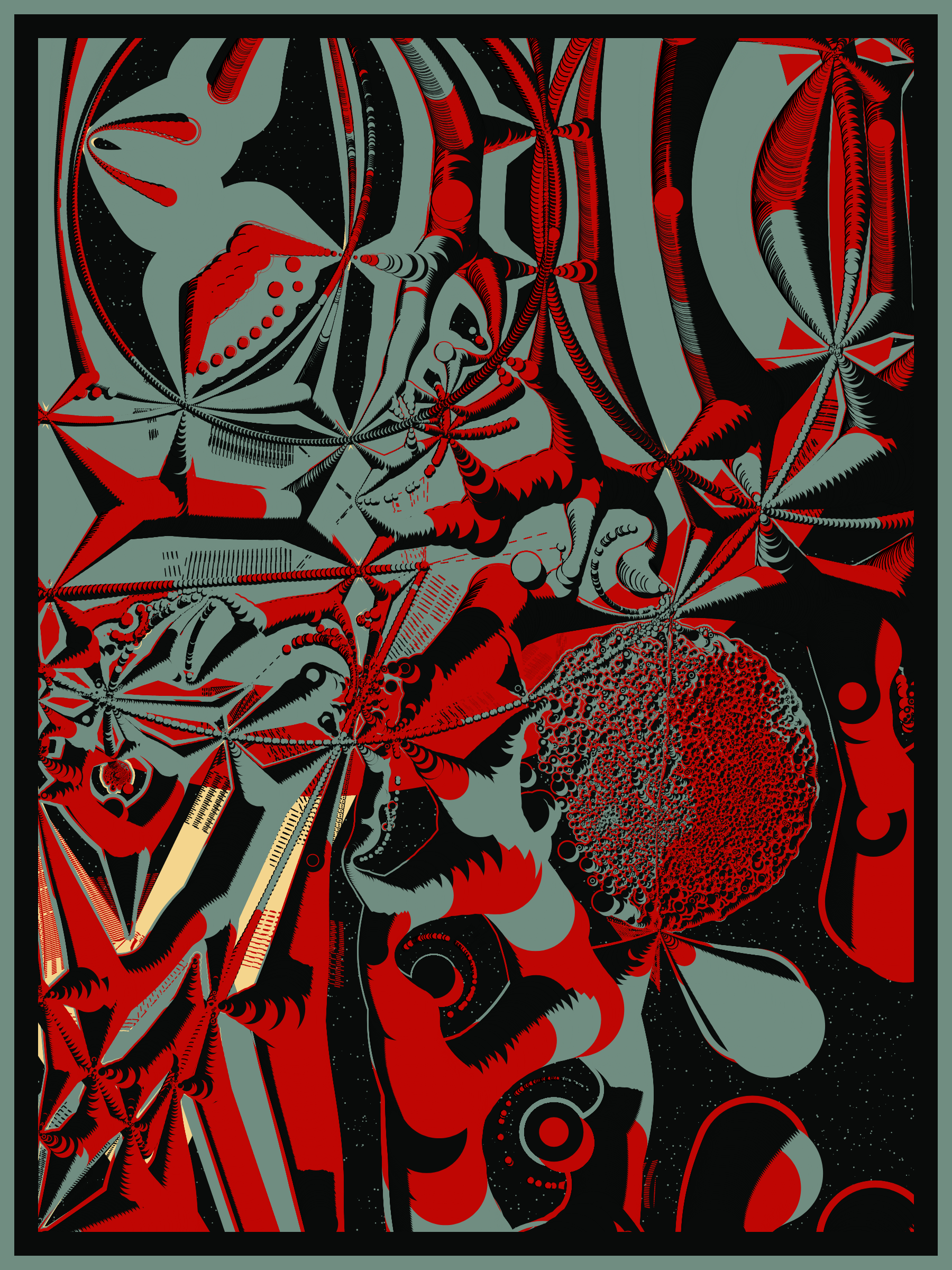 Art Blocks - Art Blocks v2 - Alien DNA #84 - NFT # 294000084