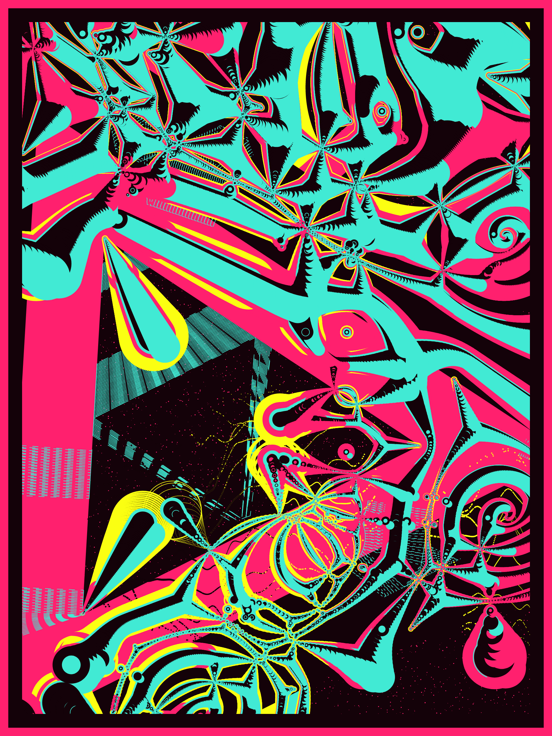 Art Blocks - Art Blocks v2 - Alien DNA #85 - NFT # 294000085