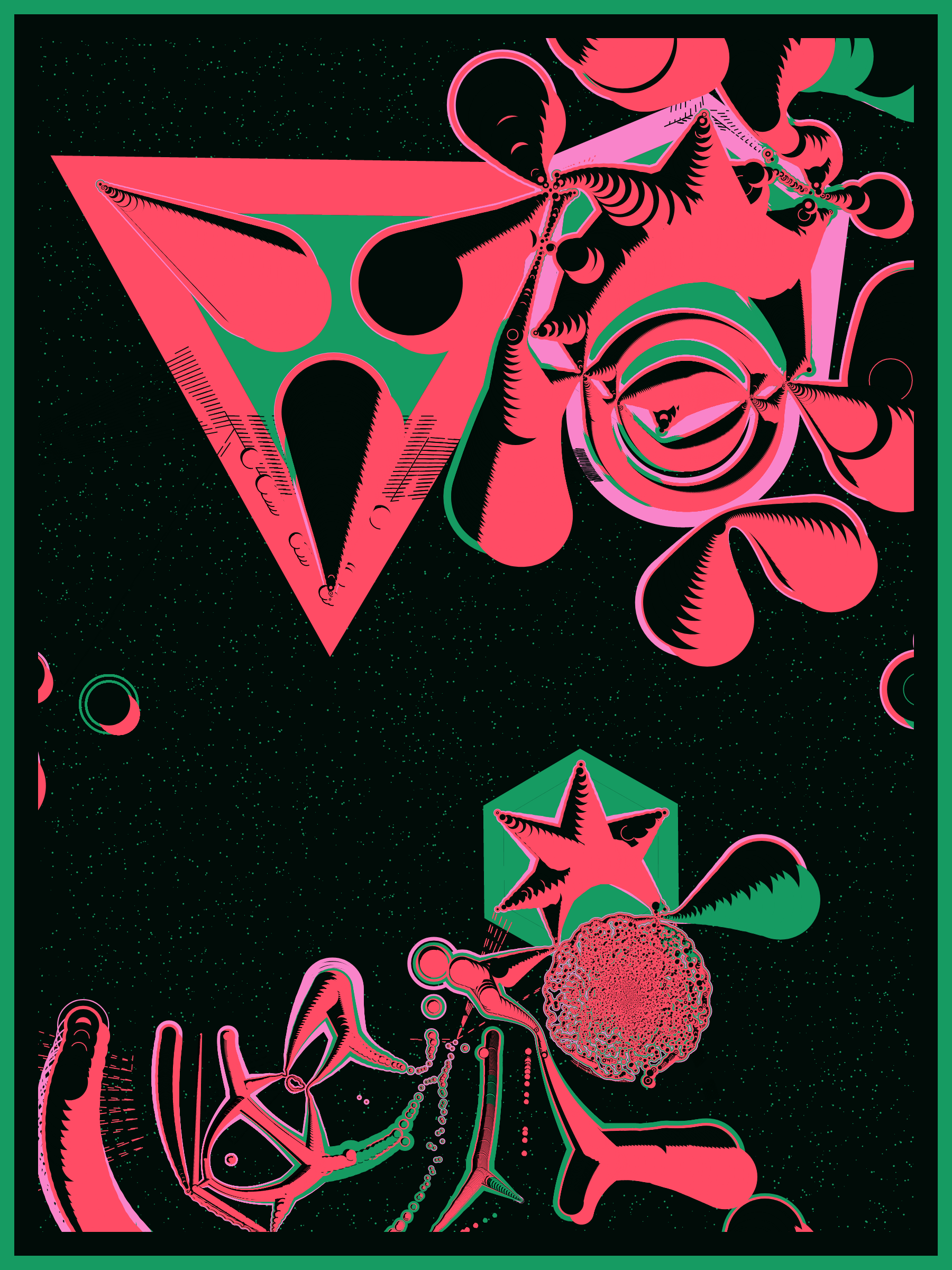 Art Blocks - Art Blocks v2 - Alien DNA #90 - NFT # 294000090