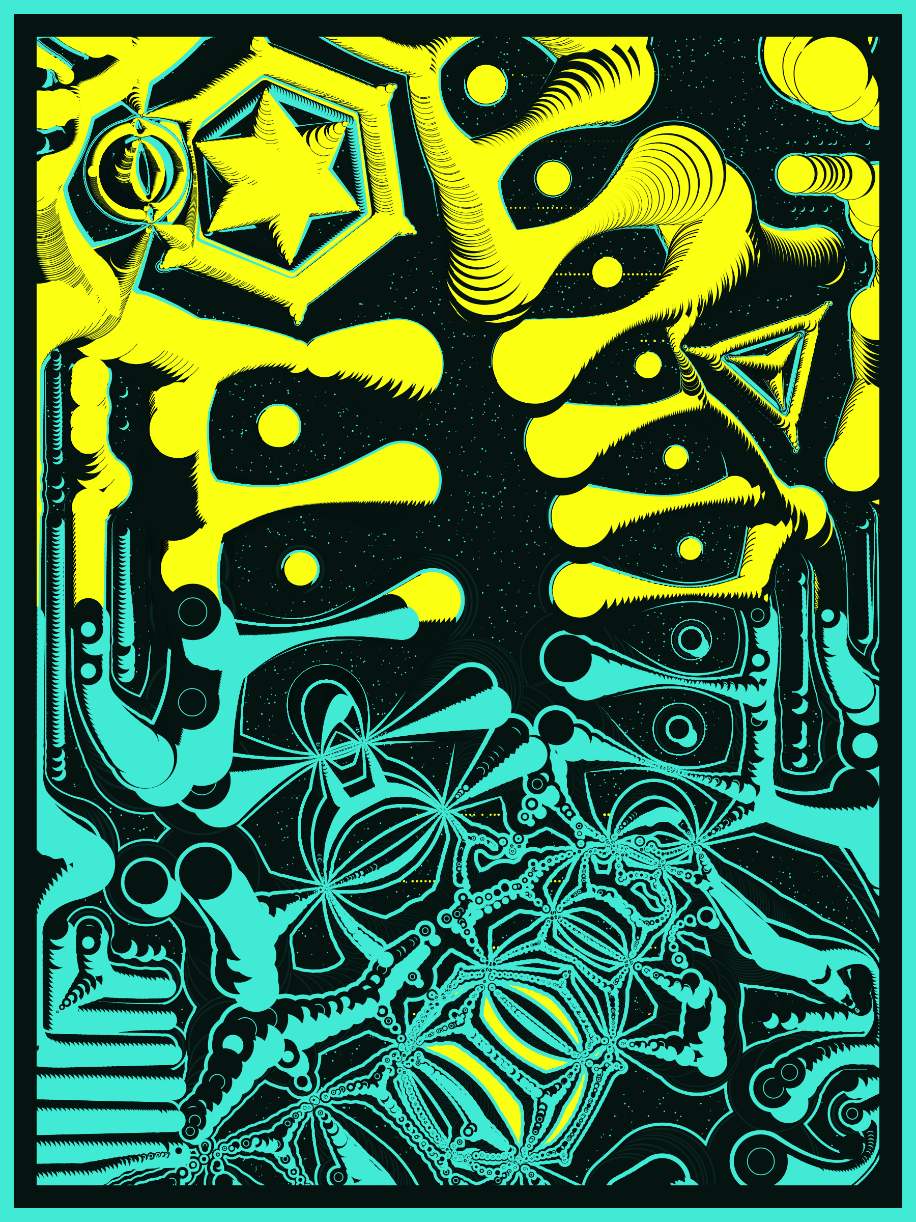 Art Blocks - Art Blocks v2 - Alien DNA #91 - NFT # 294000091