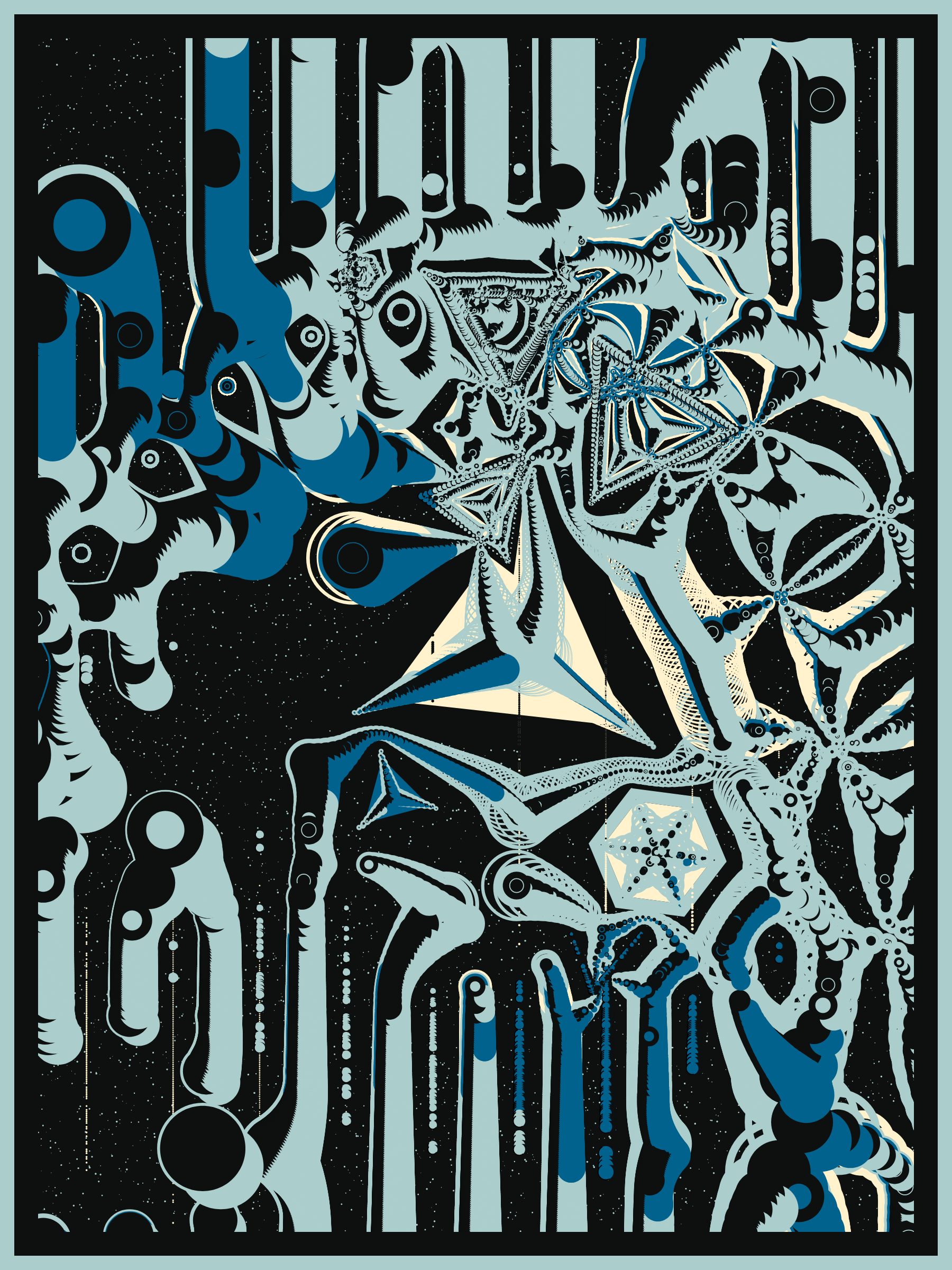 Art Blocks - Art Blocks v2 - Alien DNA #92 - NFT # 294000092