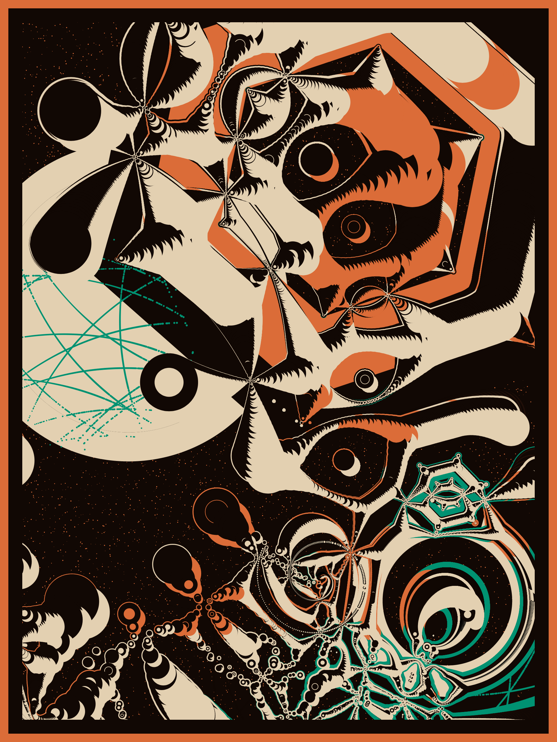 Art Blocks - Art Blocks v2 - Alien DNA #93 - NFT # 294000093