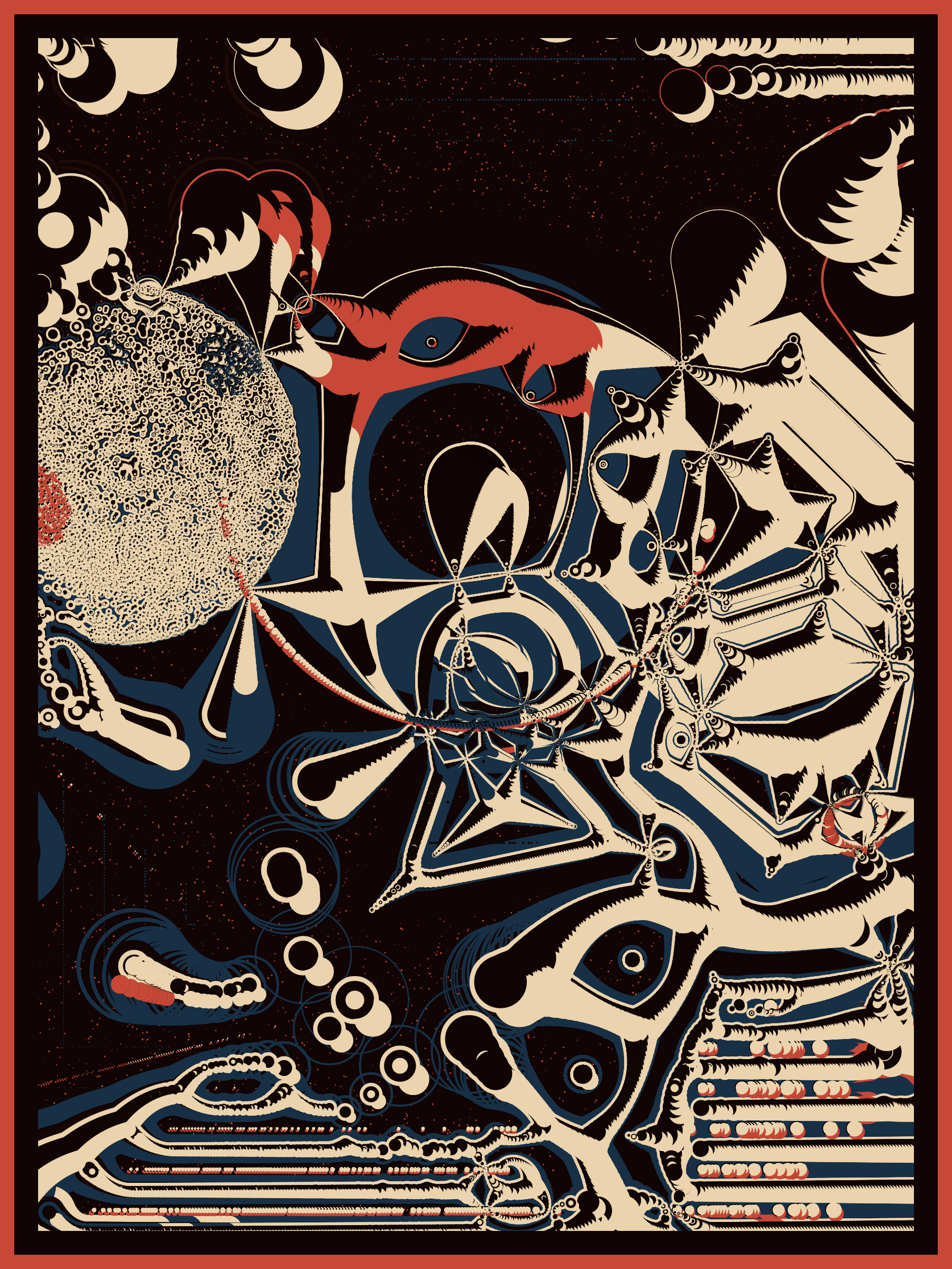 Art Blocks - Art Blocks v2 - Alien DNA #95 - NFT # 294000095