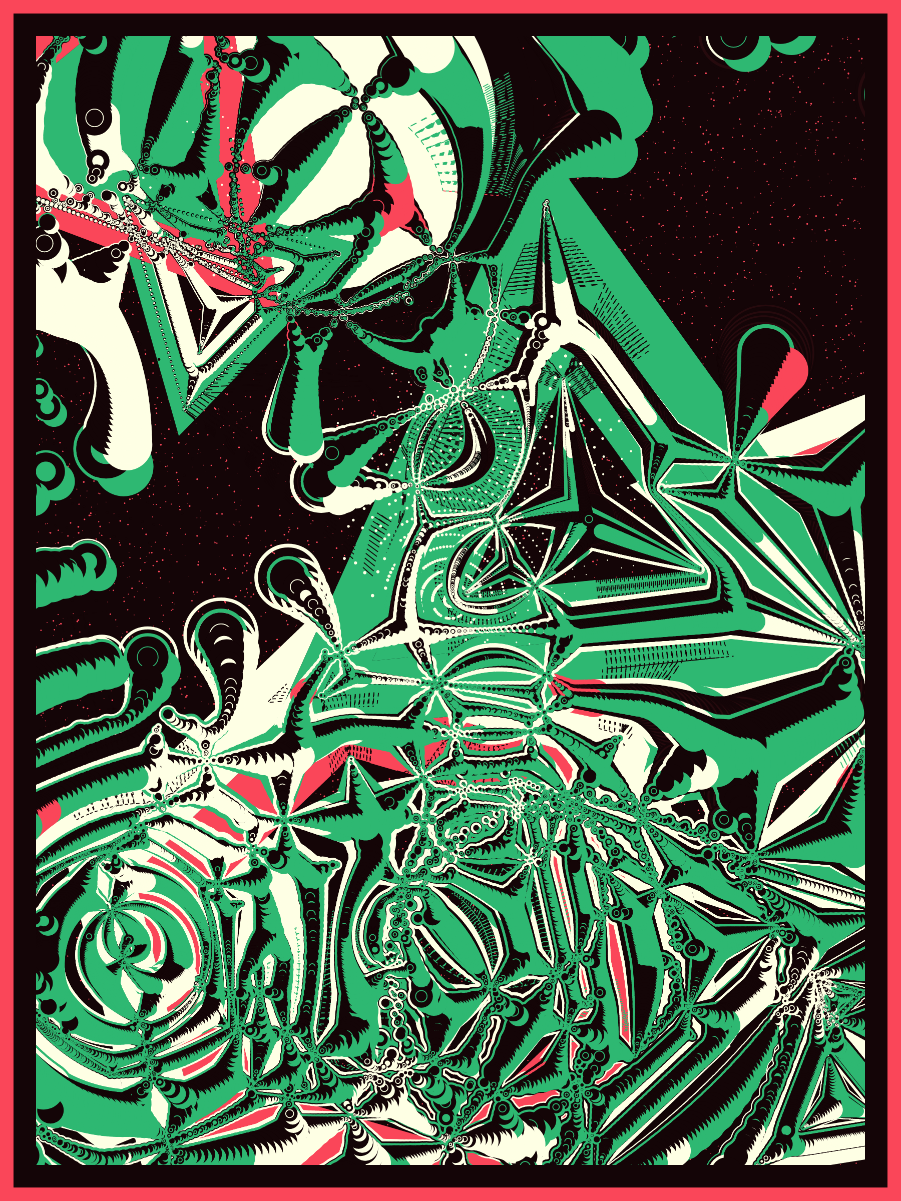 Art Blocks - Art Blocks v2 - Alien DNA #111 - NFT # 294000111