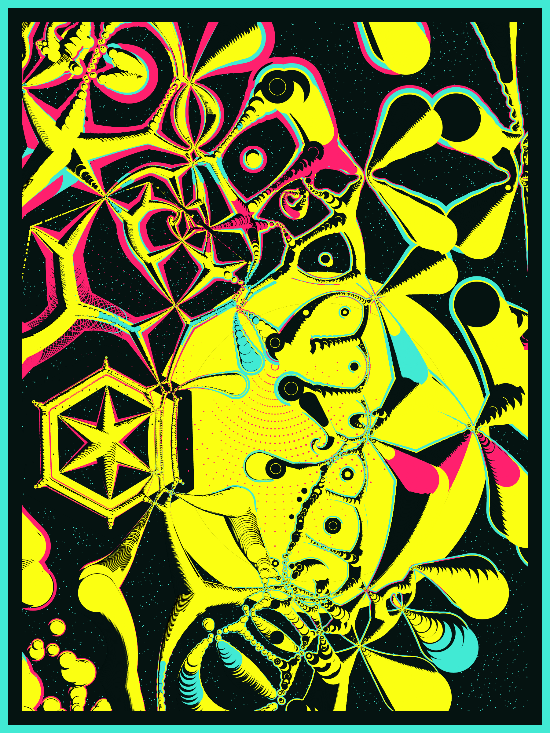 Art Blocks - Art Blocks v2 - Alien DNA #122 - NFT # 294000122