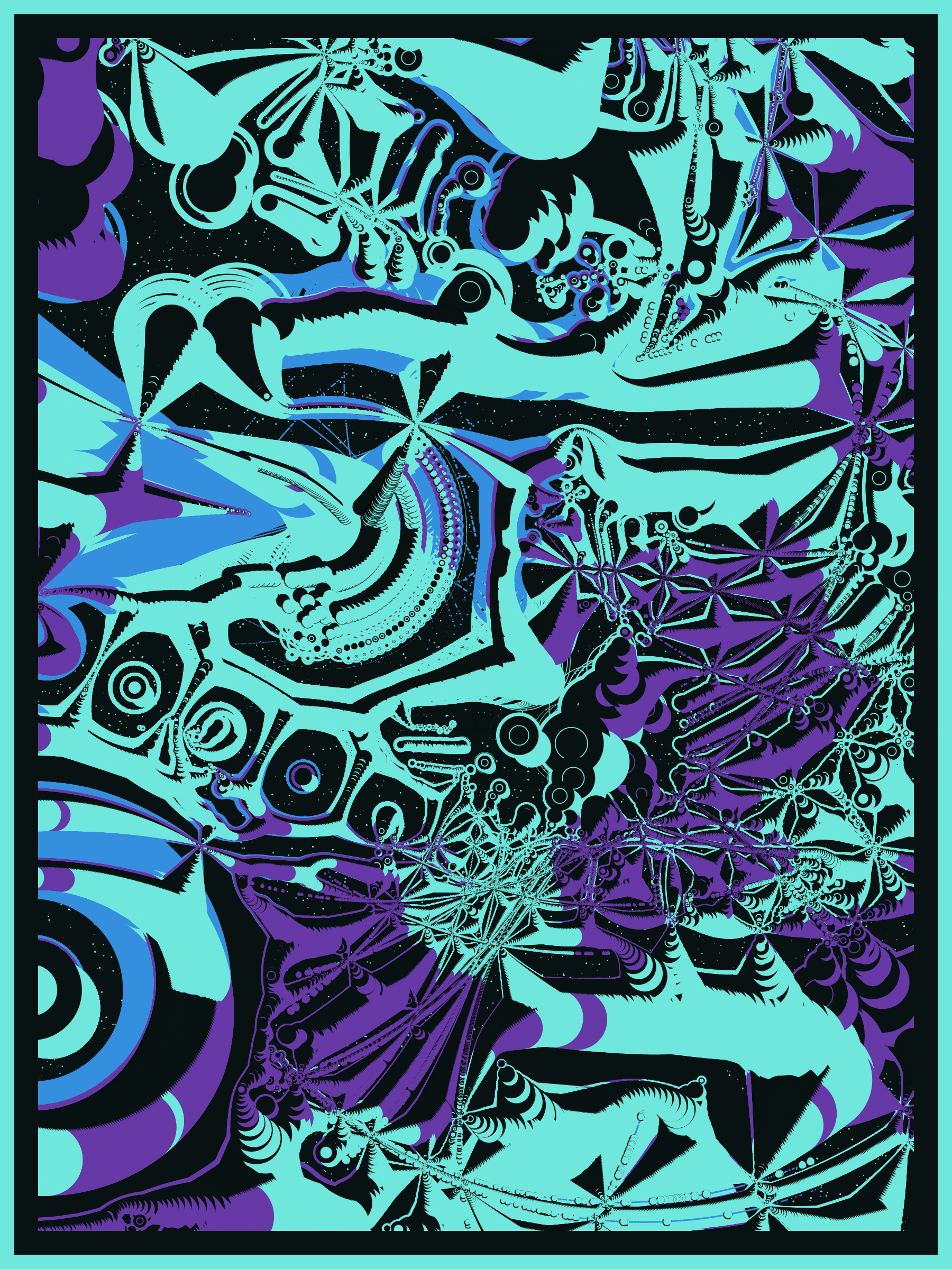 Art Blocks - Art Blocks v2 - Alien DNA #123 - NFT # 294000123