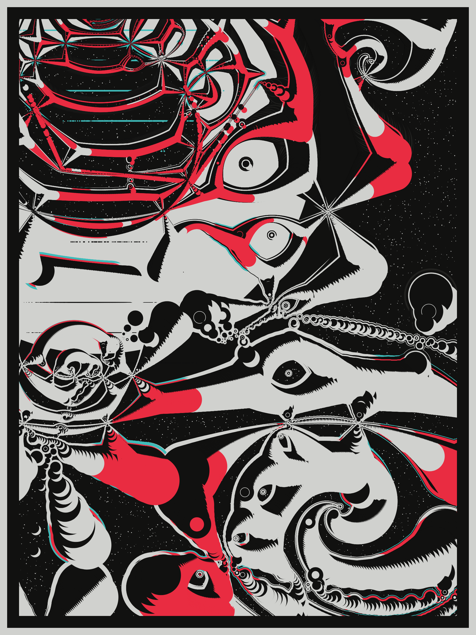 Art Blocks - Art Blocks v2 - Alien DNA #156 - NFT # 294000156