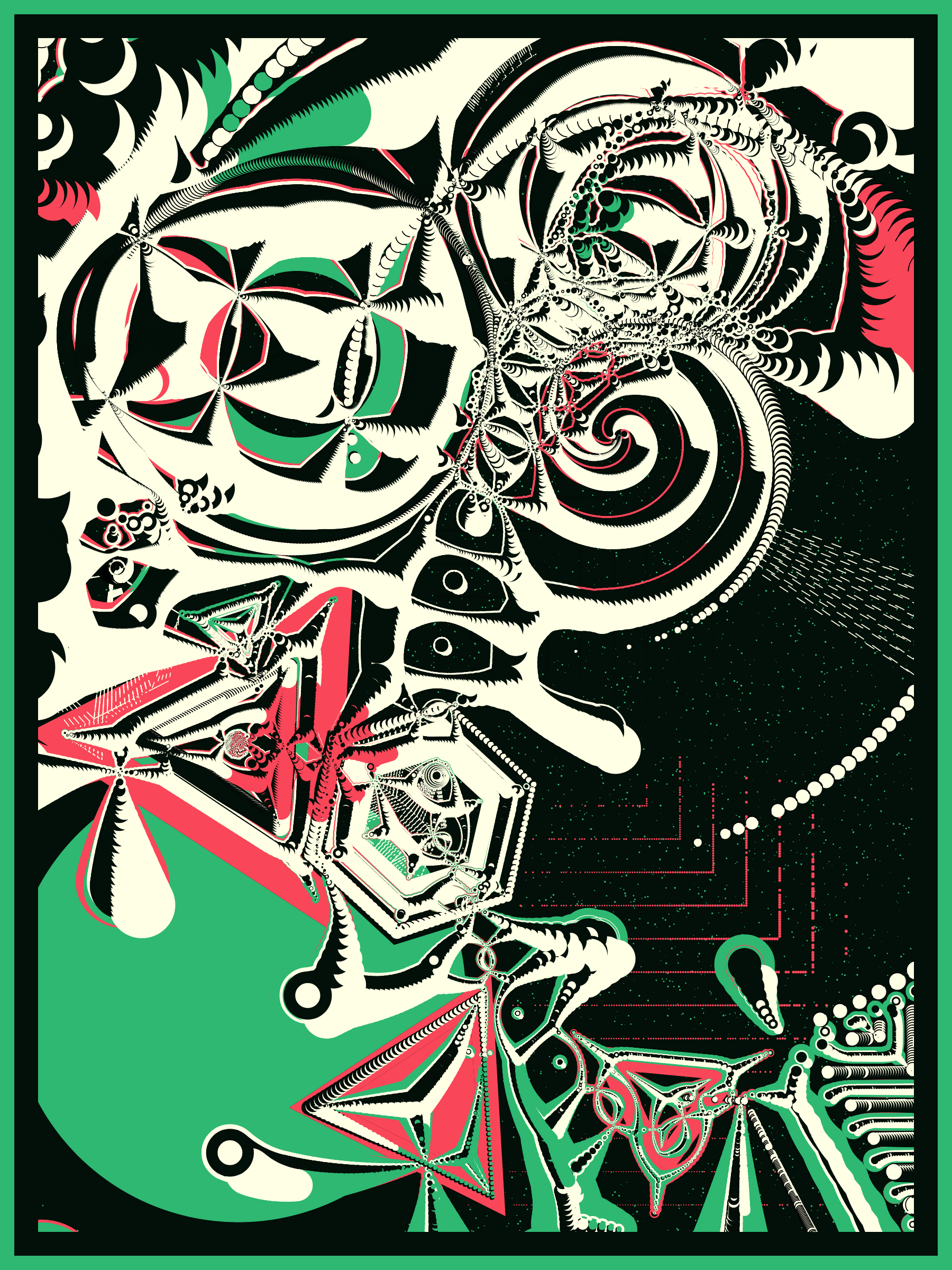 Art Blocks - Art Blocks v2 - Alien DNA #207 - NFT # 294000207