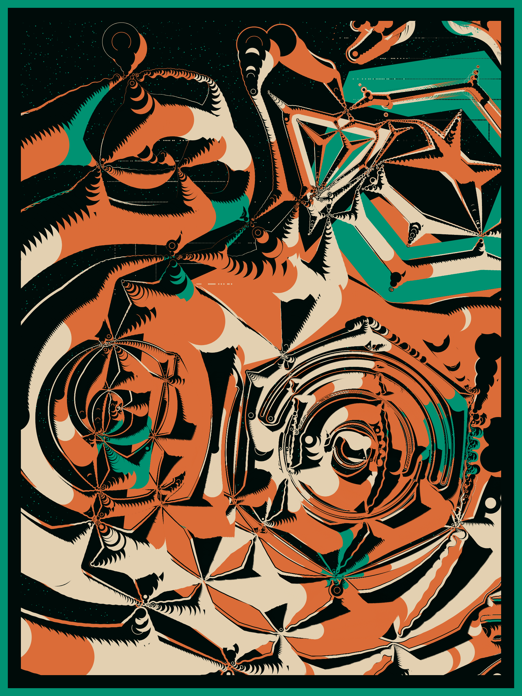 Art Blocks - Art Blocks v2 - Alien DNA #215 - NFT # 294000215