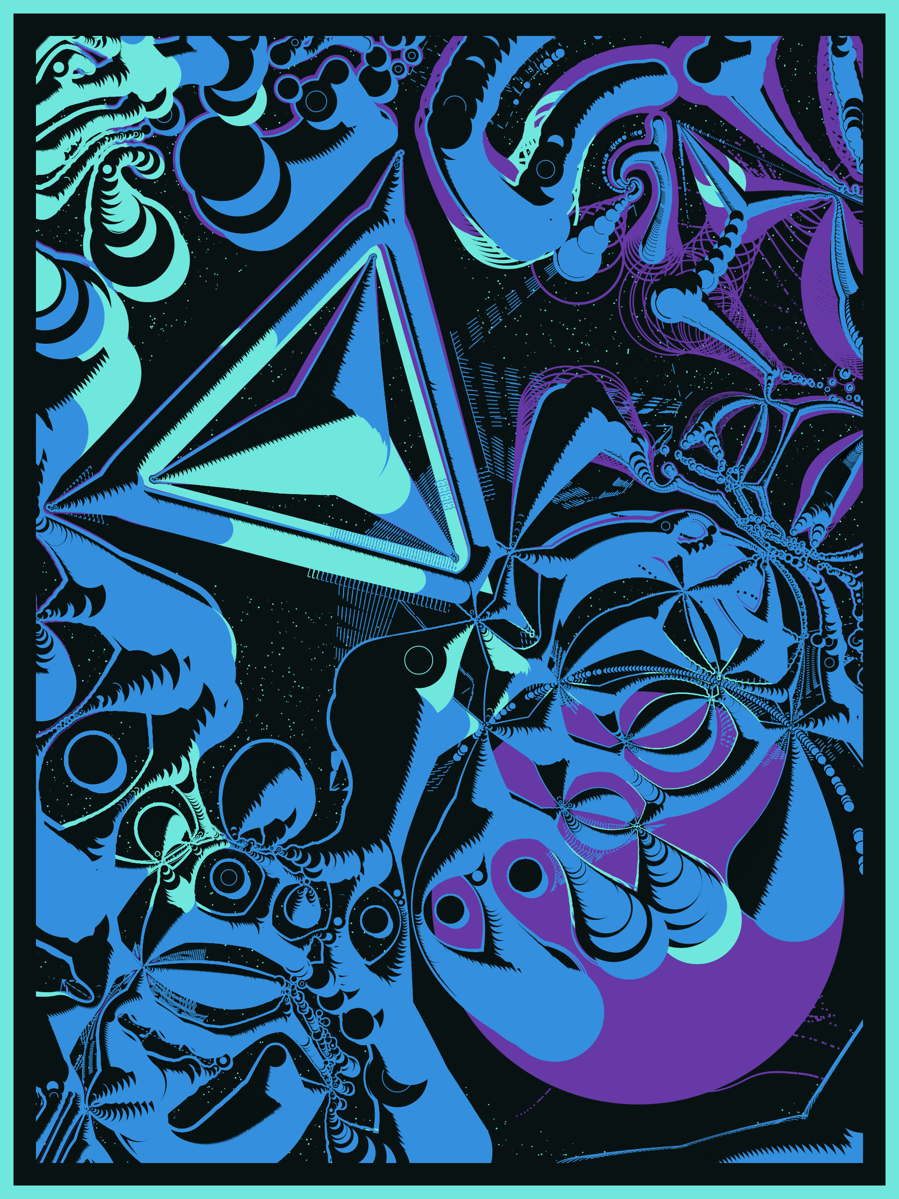 Art Blocks - Art Blocks v2 - Alien DNA #241 - NFT # 294000241