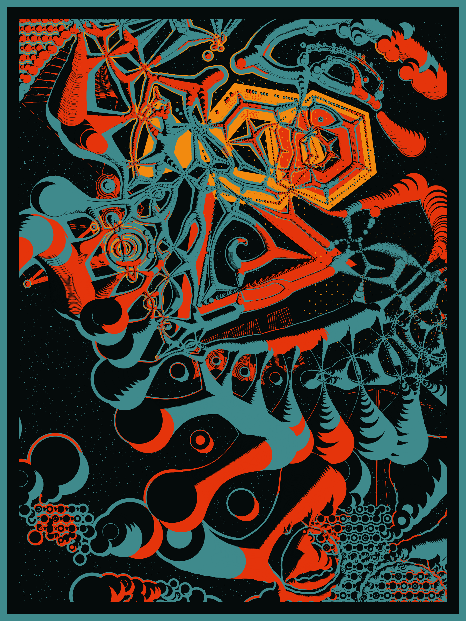 Art Blocks - Art Blocks v2 - Alien DNA #244 - NFT # 294000244