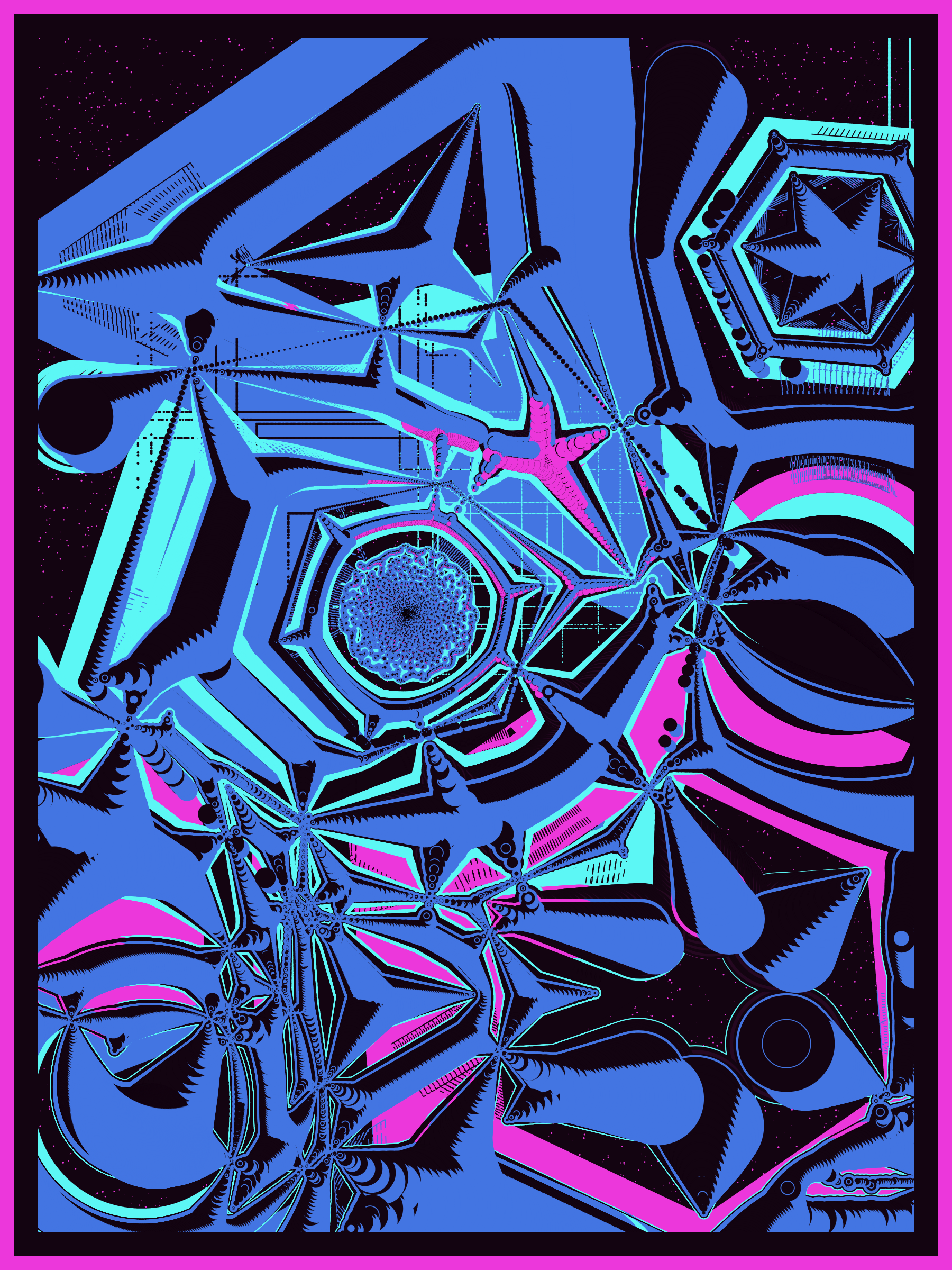 Art Blocks - Art Blocks v2 - Alien DNA #255 - NFT # 294000255