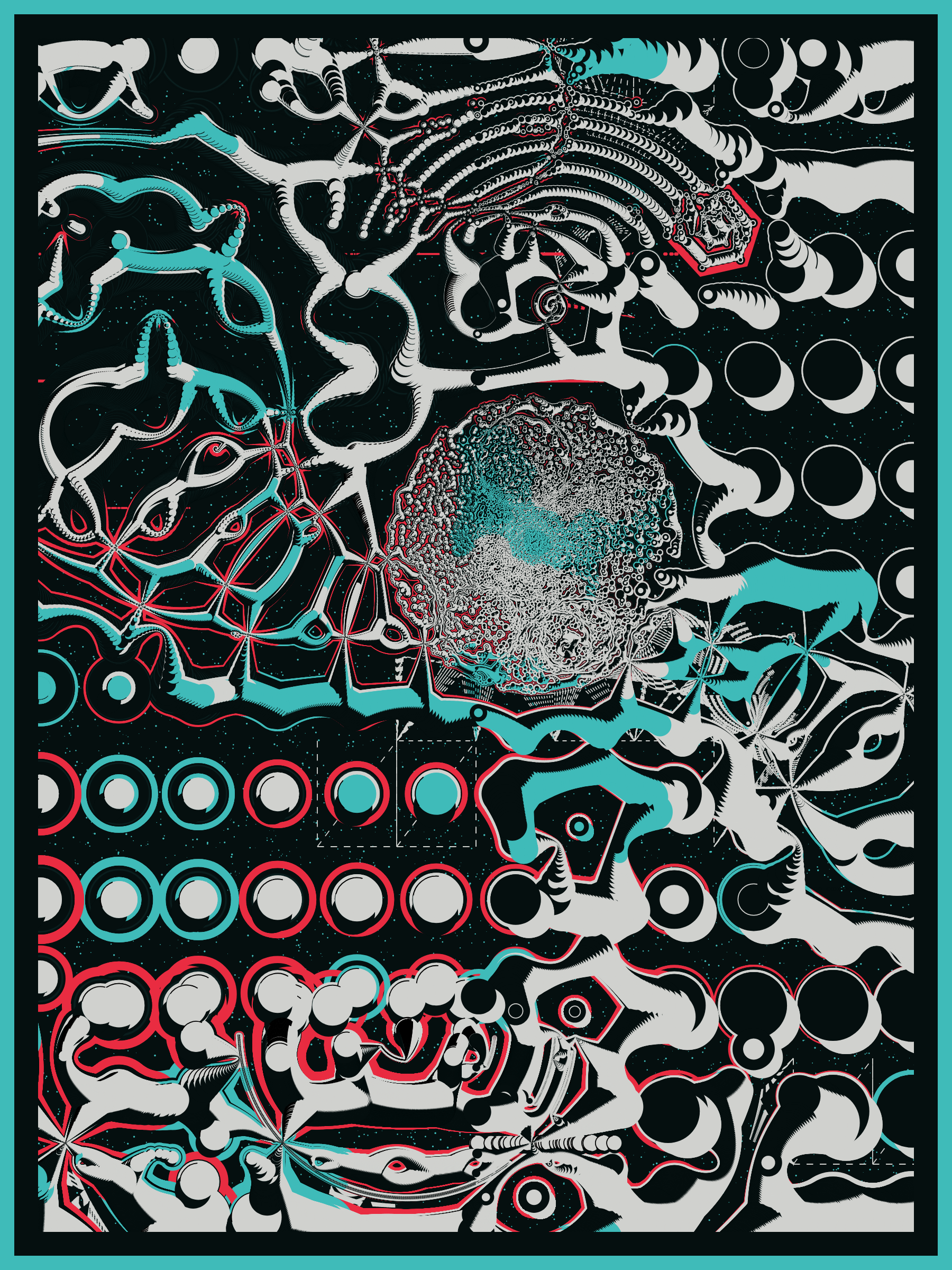 Art Blocks - Art Blocks v2 - Alien DNA #257 - NFT # 294000257