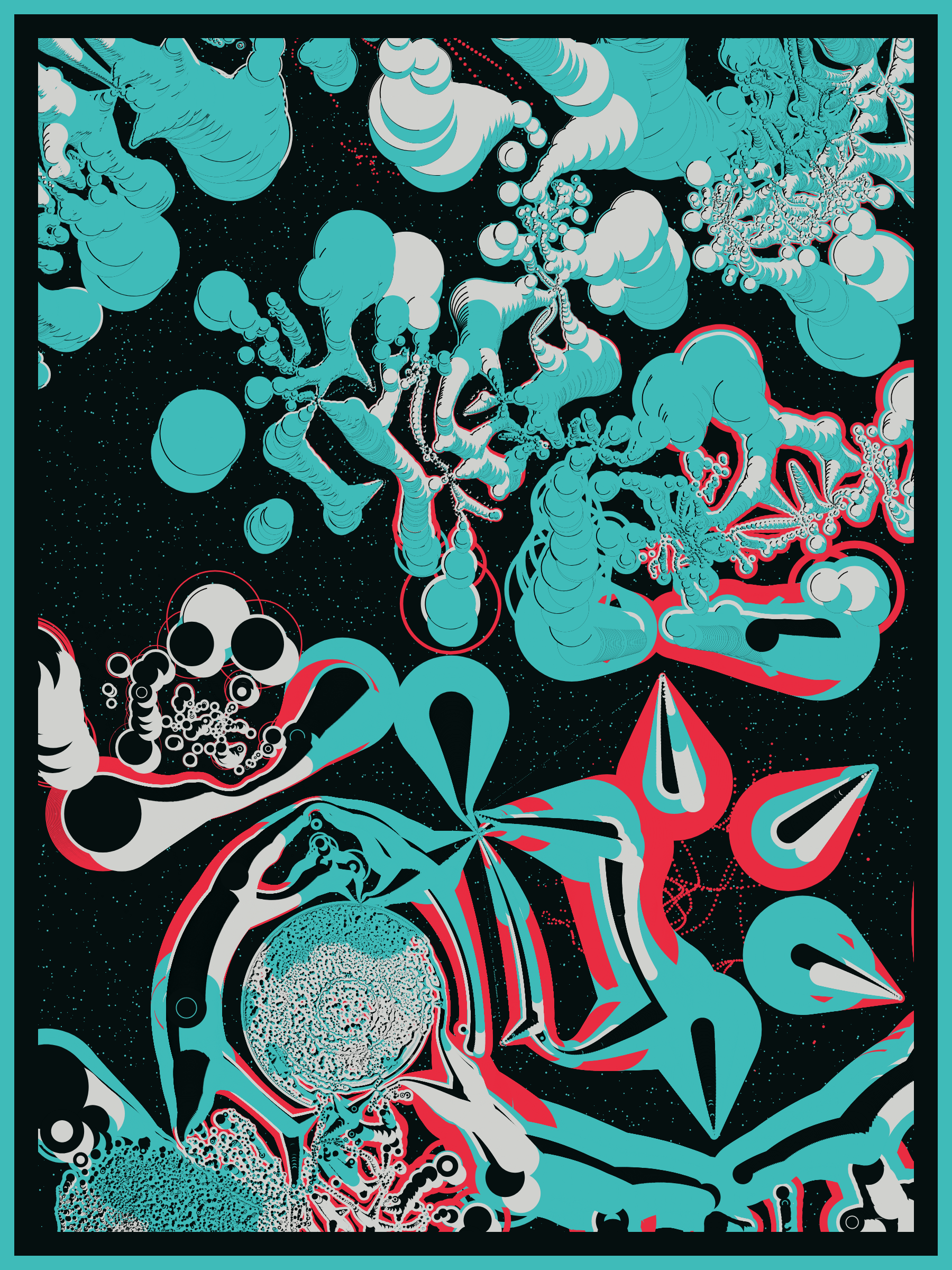 Art Blocks - Art Blocks v2 - Alien DNA #308 - NFT # 294000308