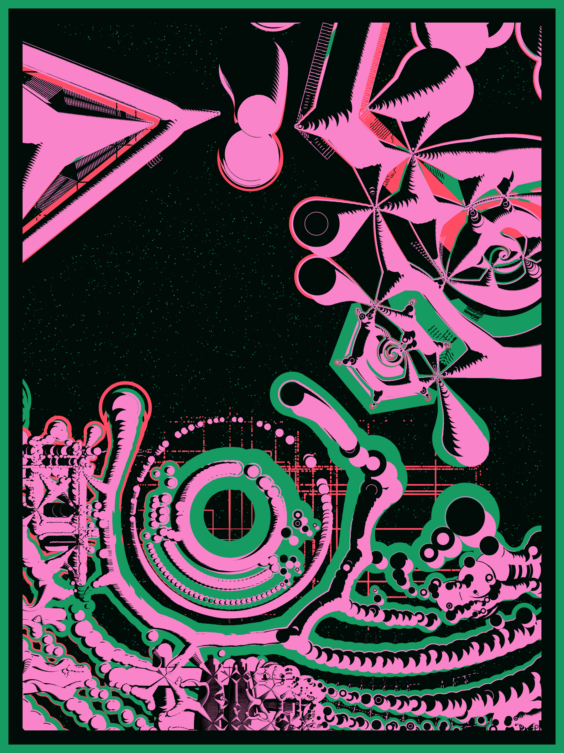 Art Blocks - Art Blocks v2 - Alien DNA #310 - NFT # 294000310