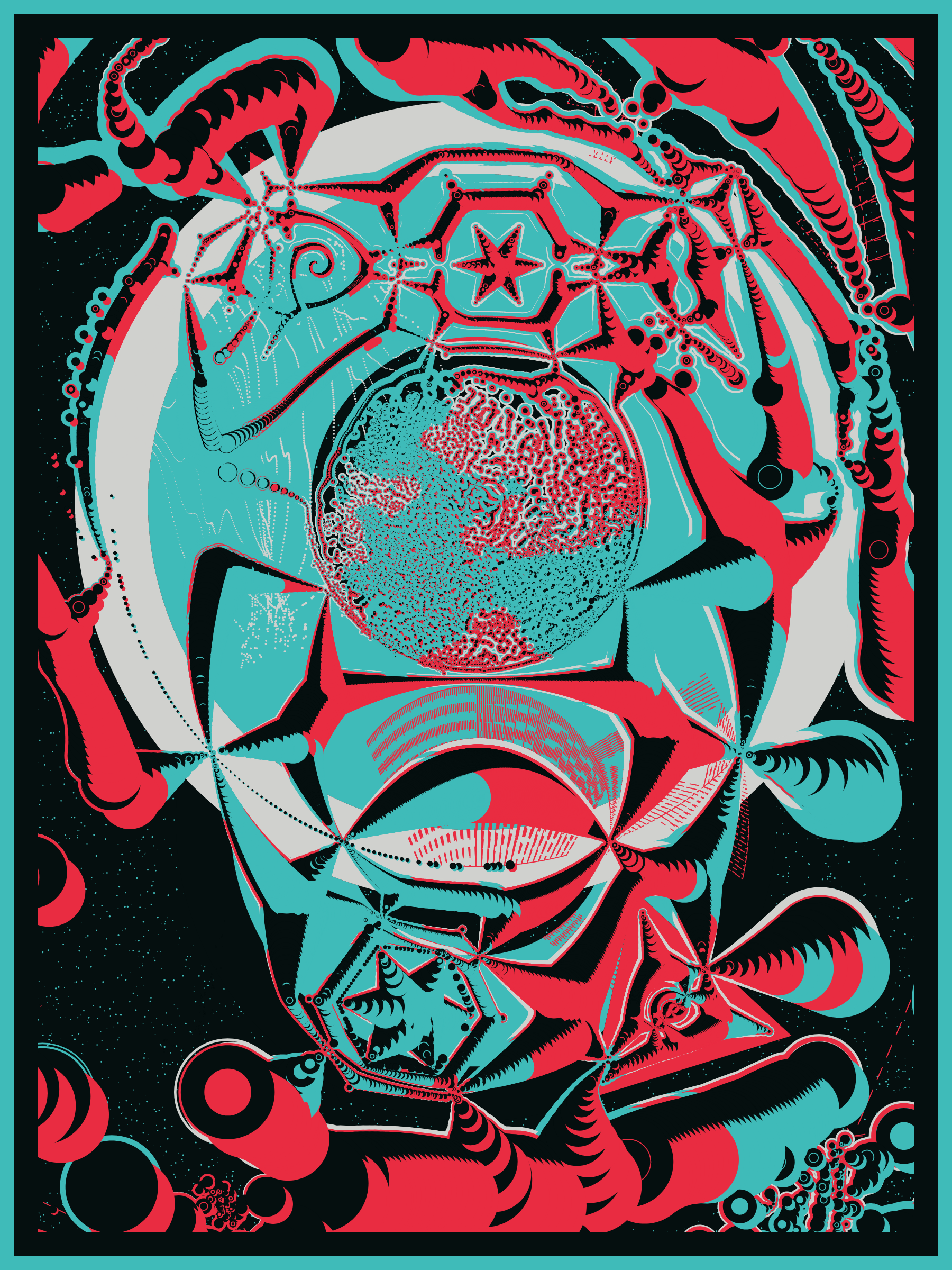 Art Blocks - Art Blocks v2 - Alien DNA #348 - NFT # 294000348