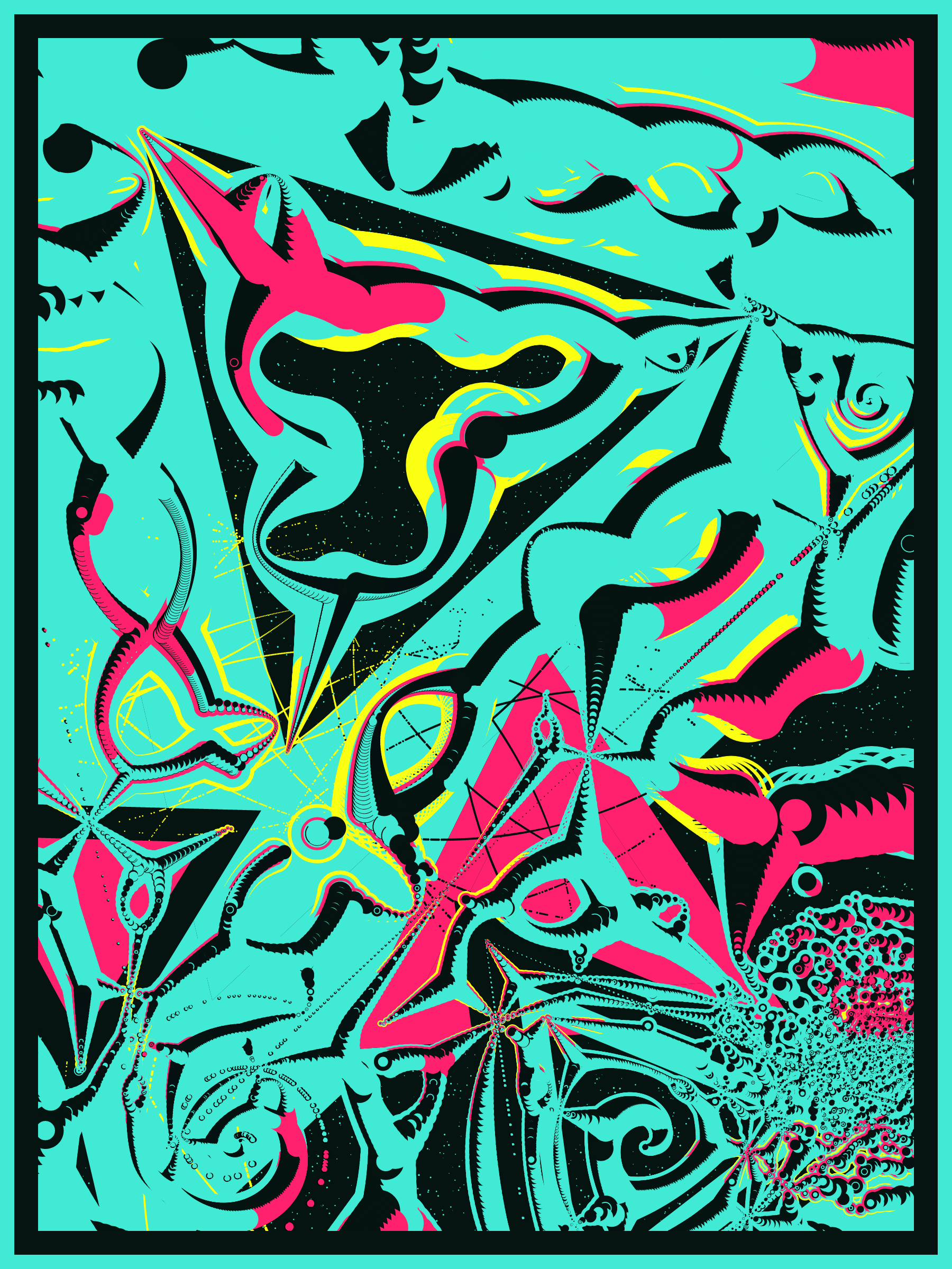 Art Blocks - Art Blocks v2 - Alien DNA #380 - NFT # 294000380