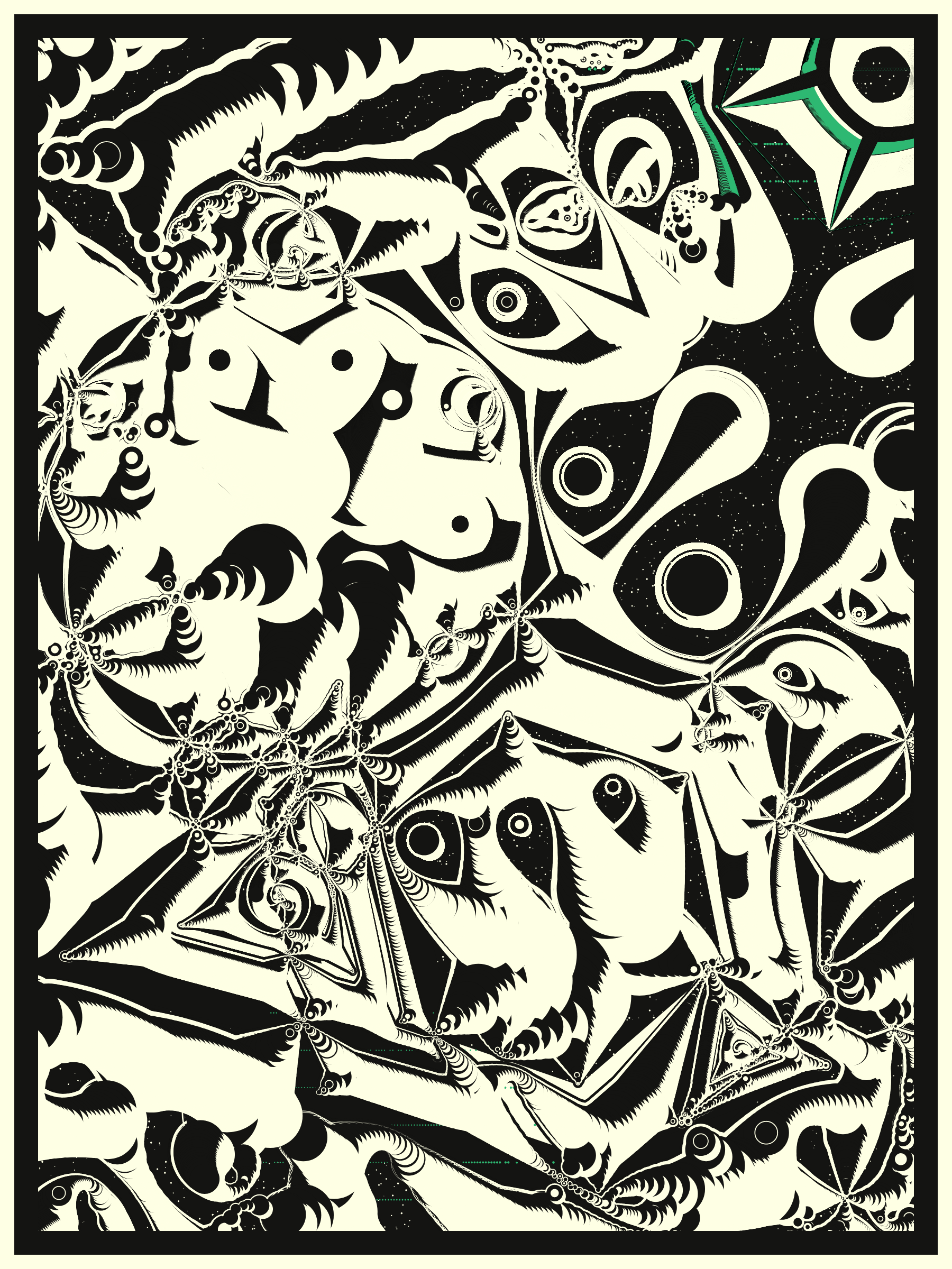 Art Blocks - Art Blocks v2 - Alien DNA #413 - NFT # 294000413