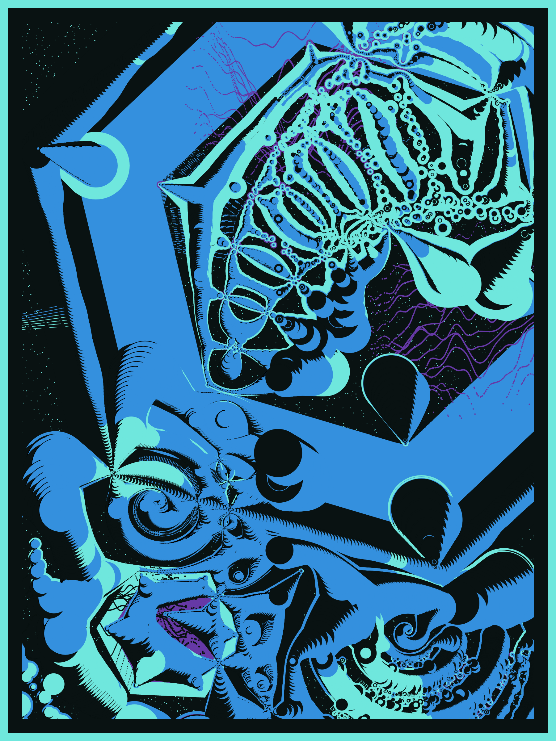 Art Blocks - Art Blocks v2 - Alien DNA #424 - NFT # 294000424