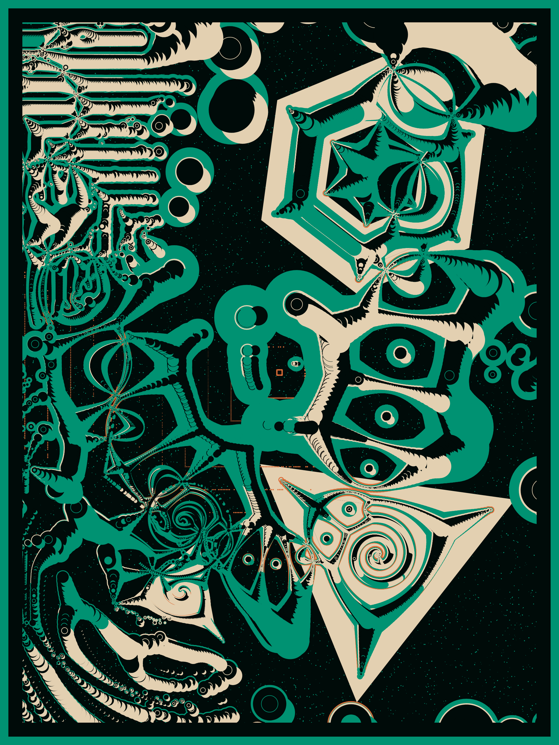 Art Blocks - Art Blocks v2 - Alien DNA #435 - NFT # 294000435