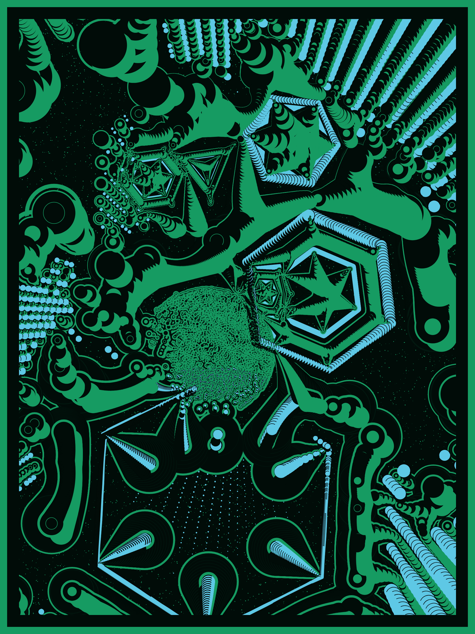 Art Blocks - Art Blocks v2 - Alien DNA #462 - NFT # 294000462