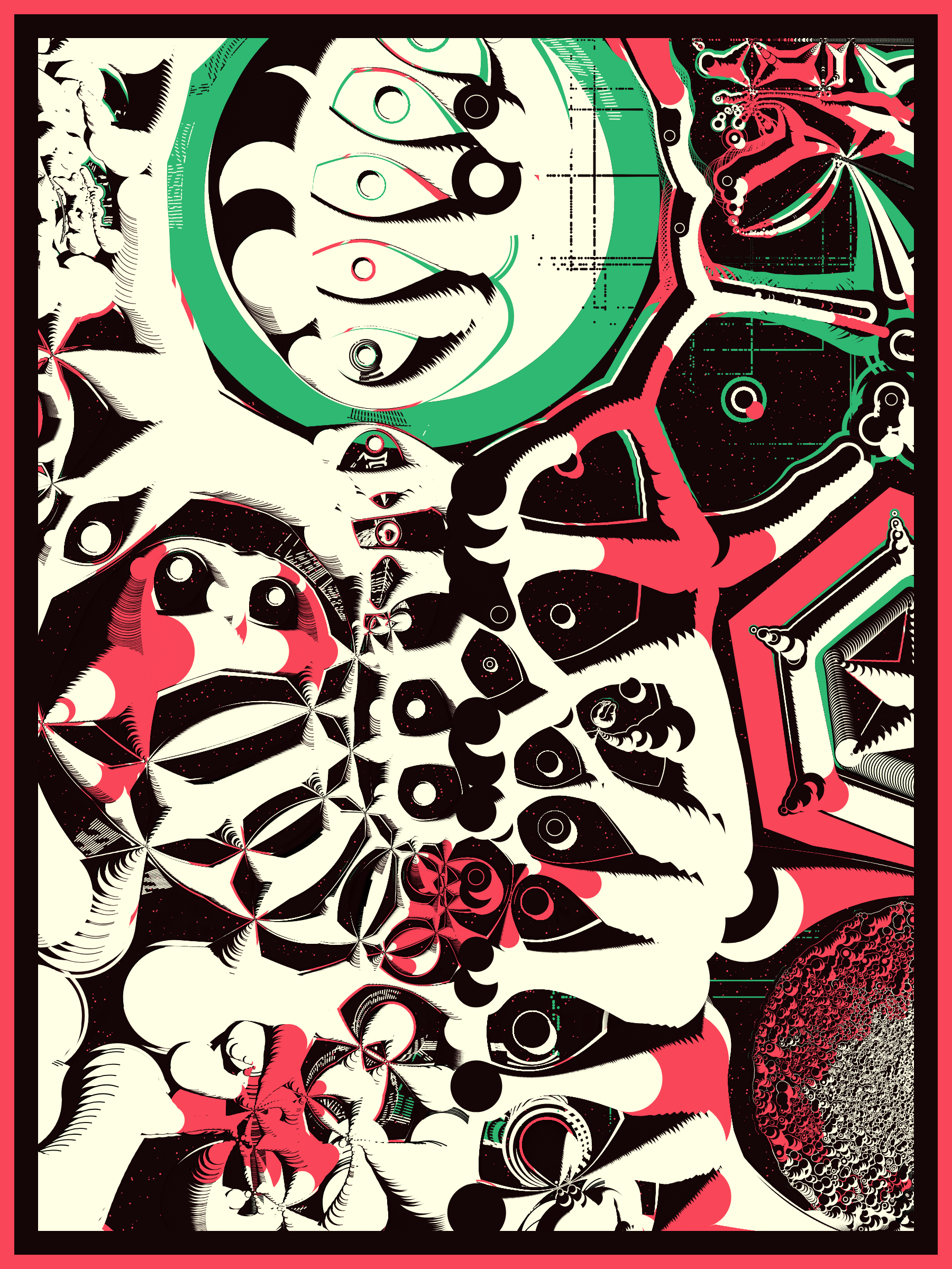 Art Blocks - Art Blocks v2 - Alien DNA #483 - NFT # 294000483