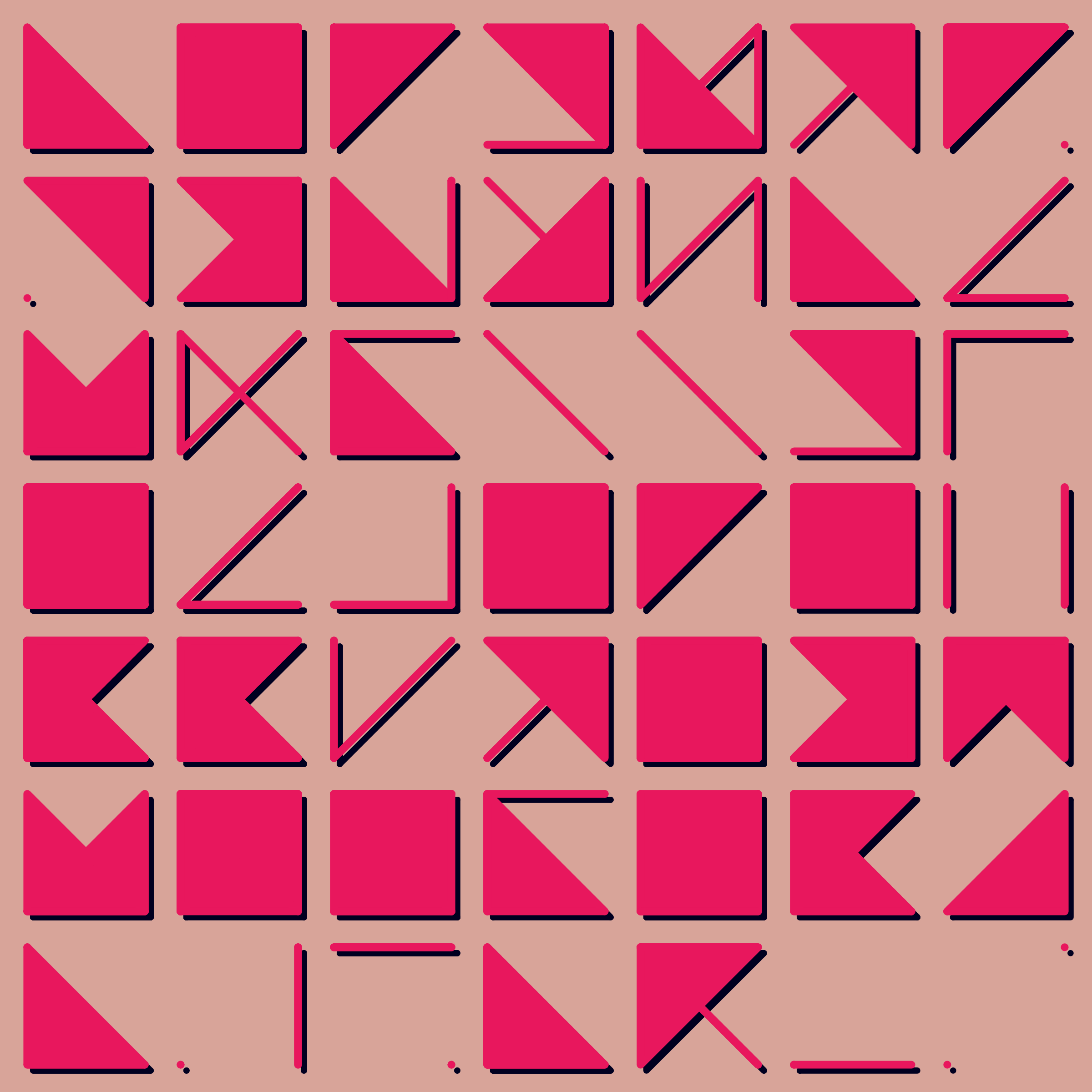 Art Blocks - Art Blocks v2 - Hieroglyphs #52 - NFT # 30000052