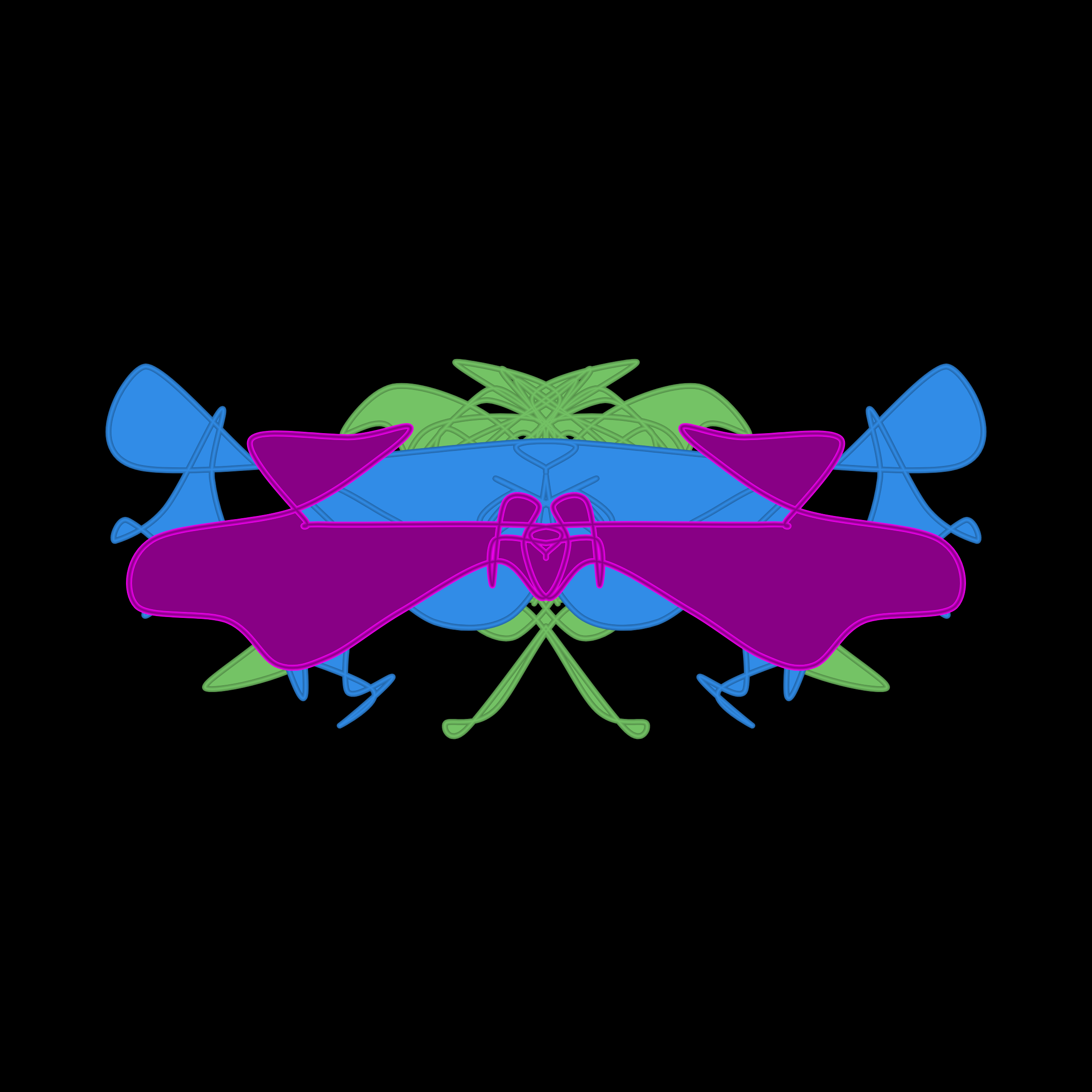 Art Blocks - Art Blocks v2 - Cryptoblots #27 - NFT # 3000027