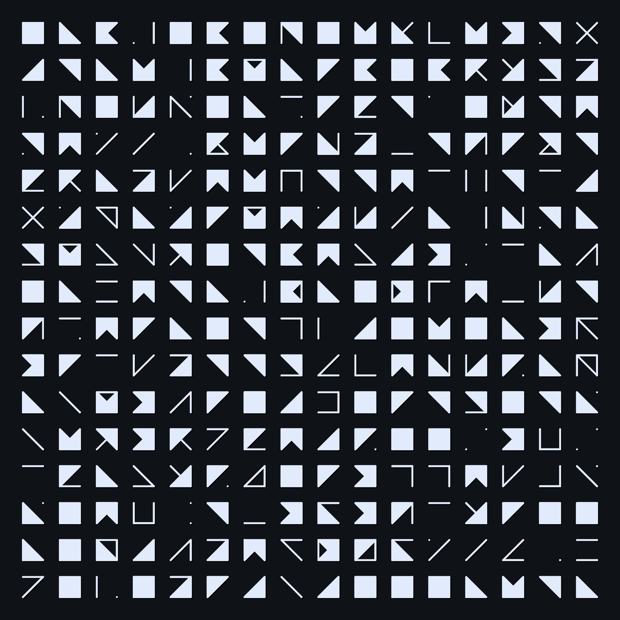 Art Blocks - Art Blocks v2 - Hieroglyphs #284 - NFT # 30000284